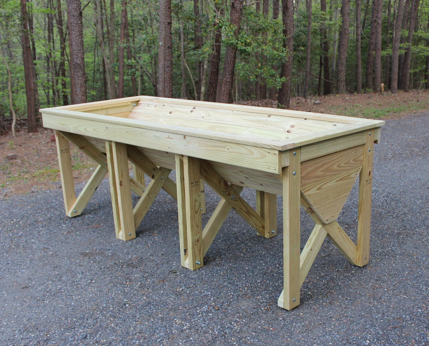 How to Build a Large 8 ft. Raised Trug Planter. Downloadable Plans. Illustrated DIY Raised Bed Project Book with Photos at Every Step.