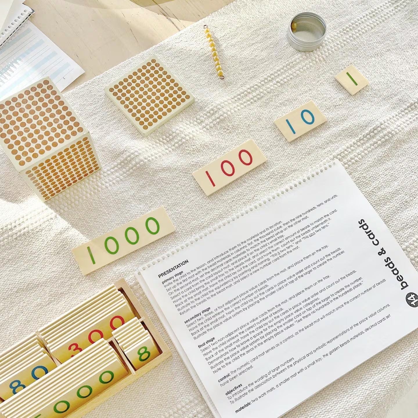Printable Montessori Primary Math Presentations Book