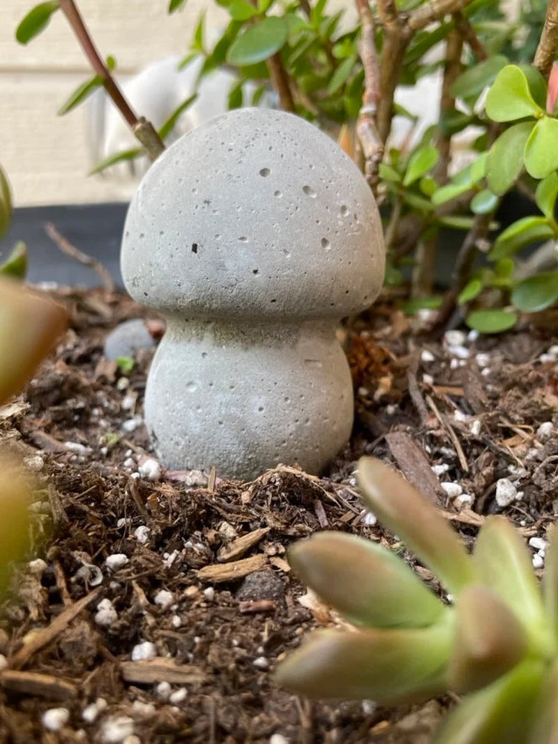 Mushrooms Concrete Garden Planter Decorations Pots Fairy Vegetable