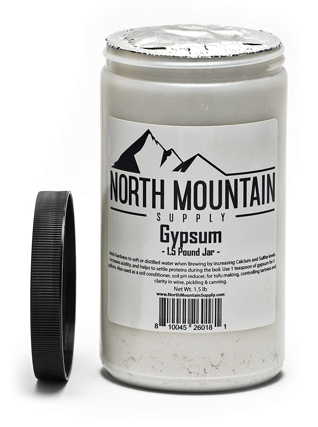 - GY-1.5lb Food Grade Calcium Sulfate (Gypsum) (1.5 Pounds)
