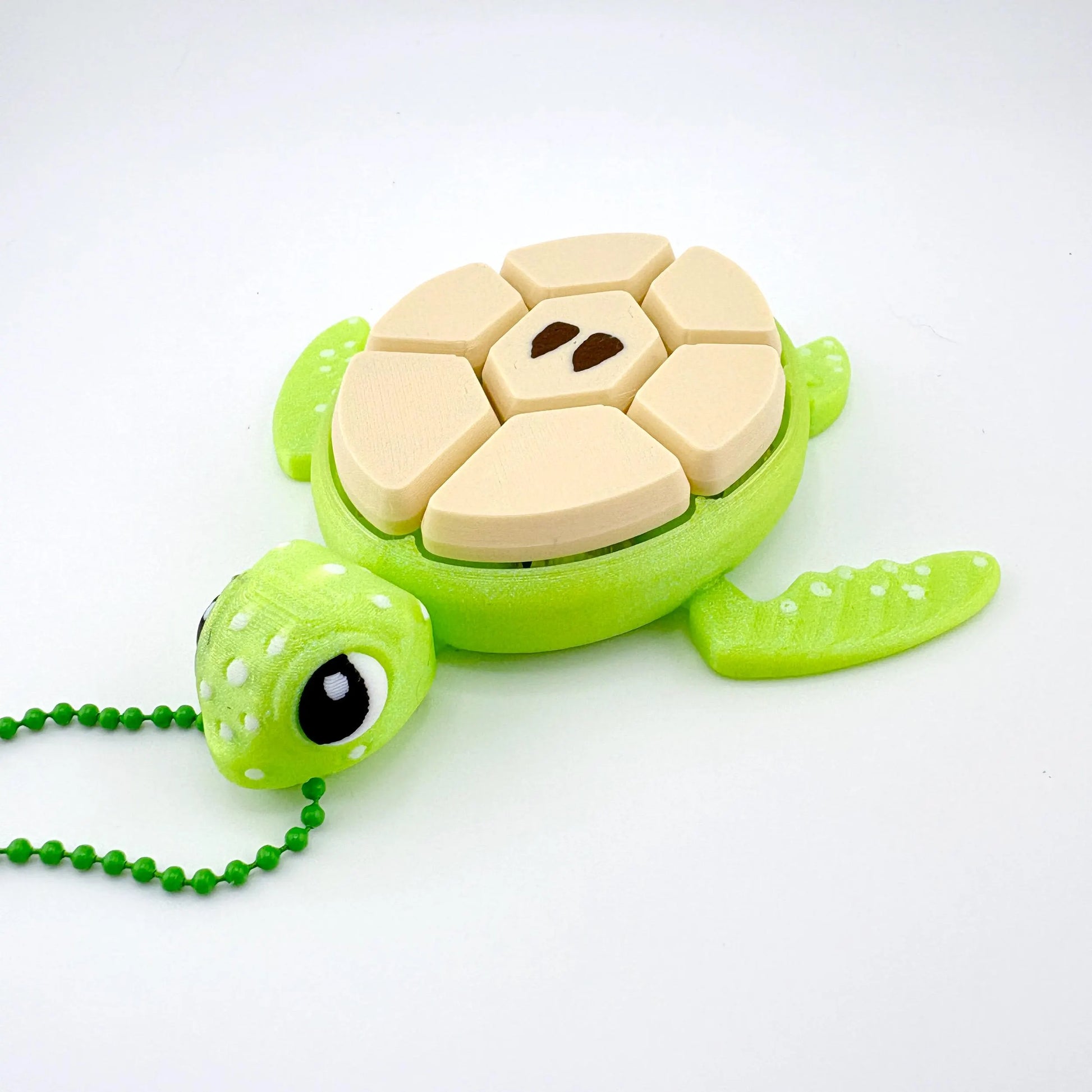 3D Printed Fruit Turtle Multi-Key Sensory Clicker Fidget Toy - Satisfying Tactile Fun!