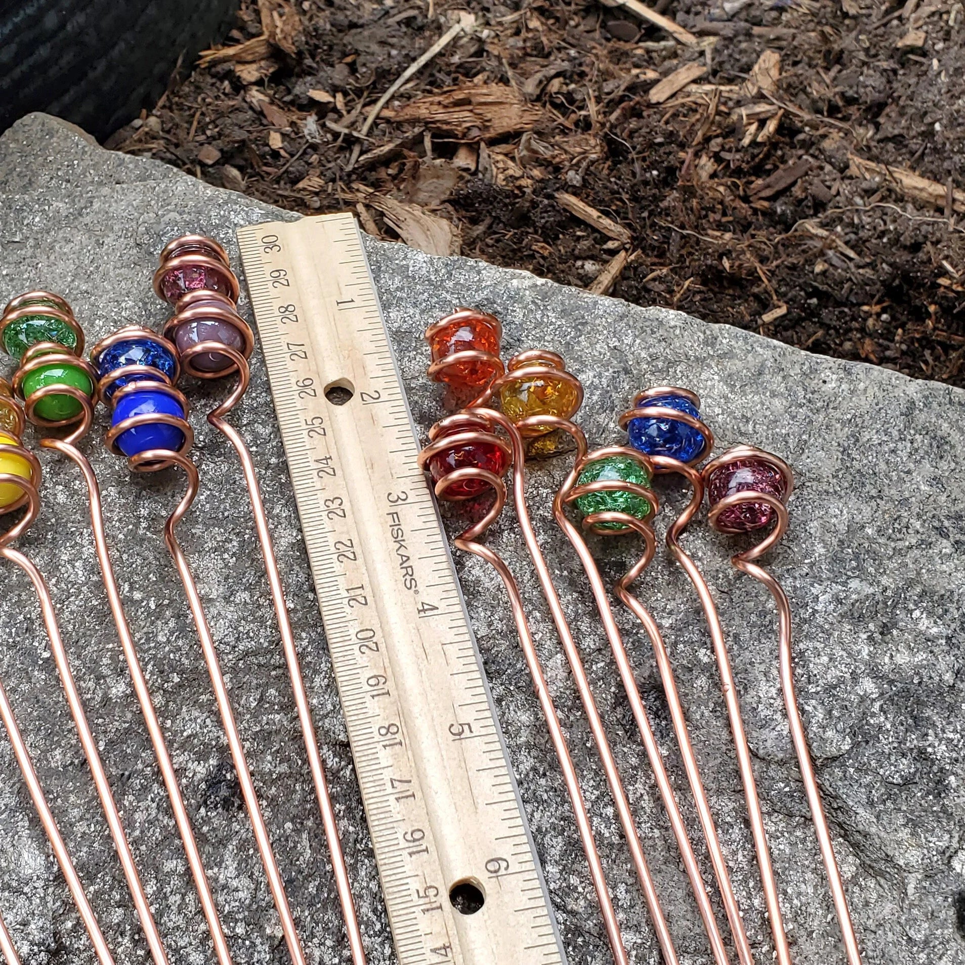 Plant suncatcher stakes, home decor ornament for pots and planters, decorative houseplant sticks, unique gratitude gifts