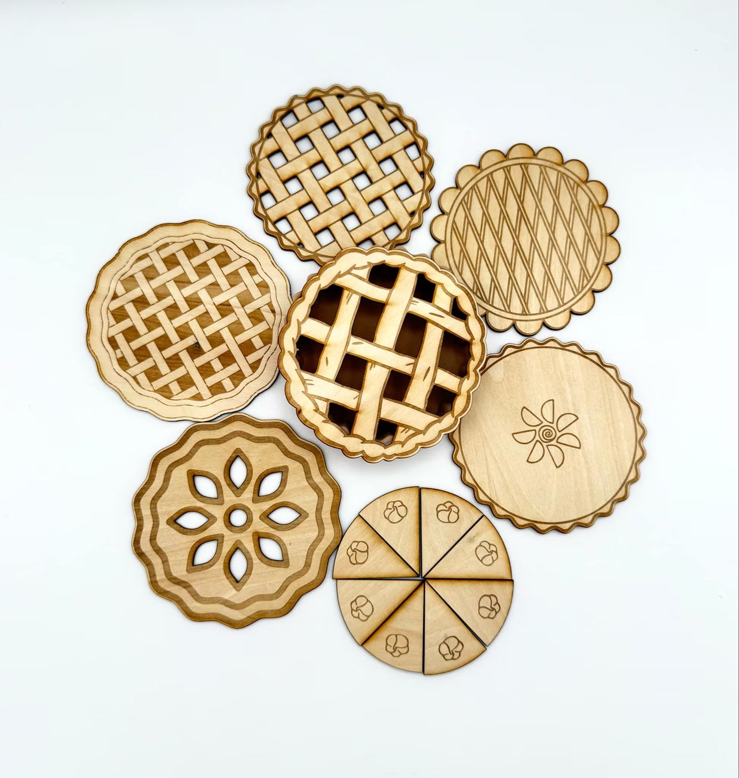 Pie sensory play set, pi day activity, pie crust sensory activity, apple pie sensory filler,  filler set with pies, fun sensory