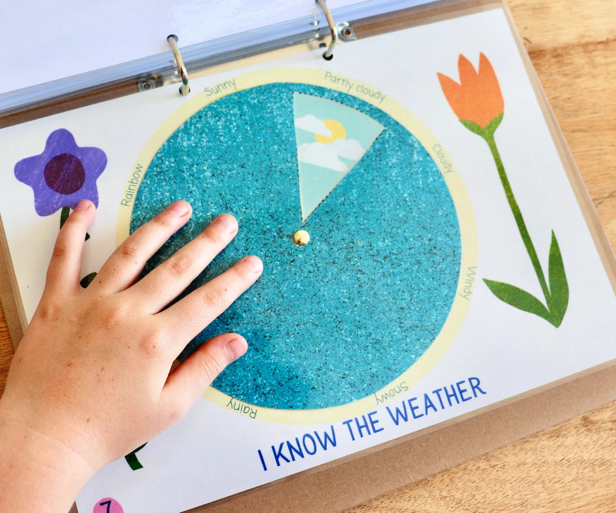 Spring Garden Busybook Printable Quiet books Toddler Activities Morning Busy Book Montessori Homeschool Resources Preschool Pre-K Kids Gift