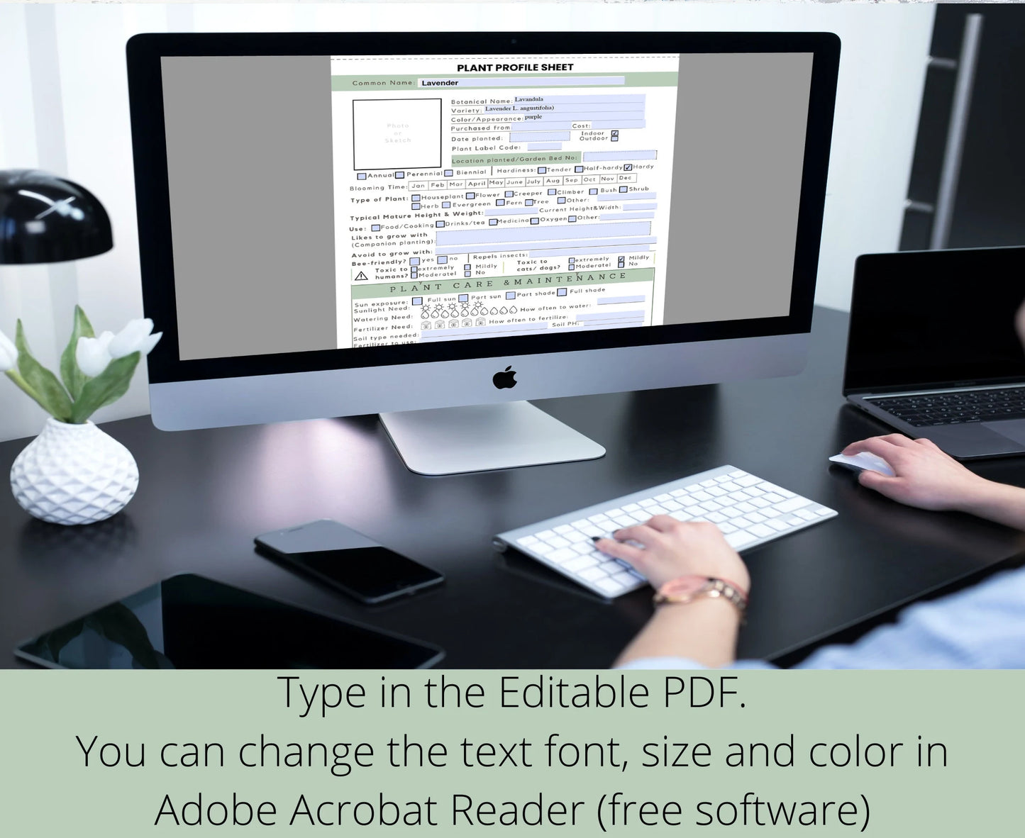 Garden Planner Fillable Printable PDF Garden Journal Garden Calendar Garden Log Gardening Organizer Gardening Binder Editable Gardening Book