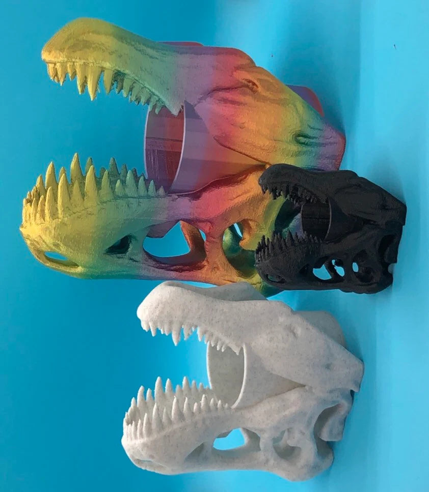 T-Rex Planter, Dinosaur Plant Pot, Dino Skull Planter, Fossil Planter, T-Rex Desk Décor, Dinosaur Skull Pot, Dino Succulent Pot, Dino Pot