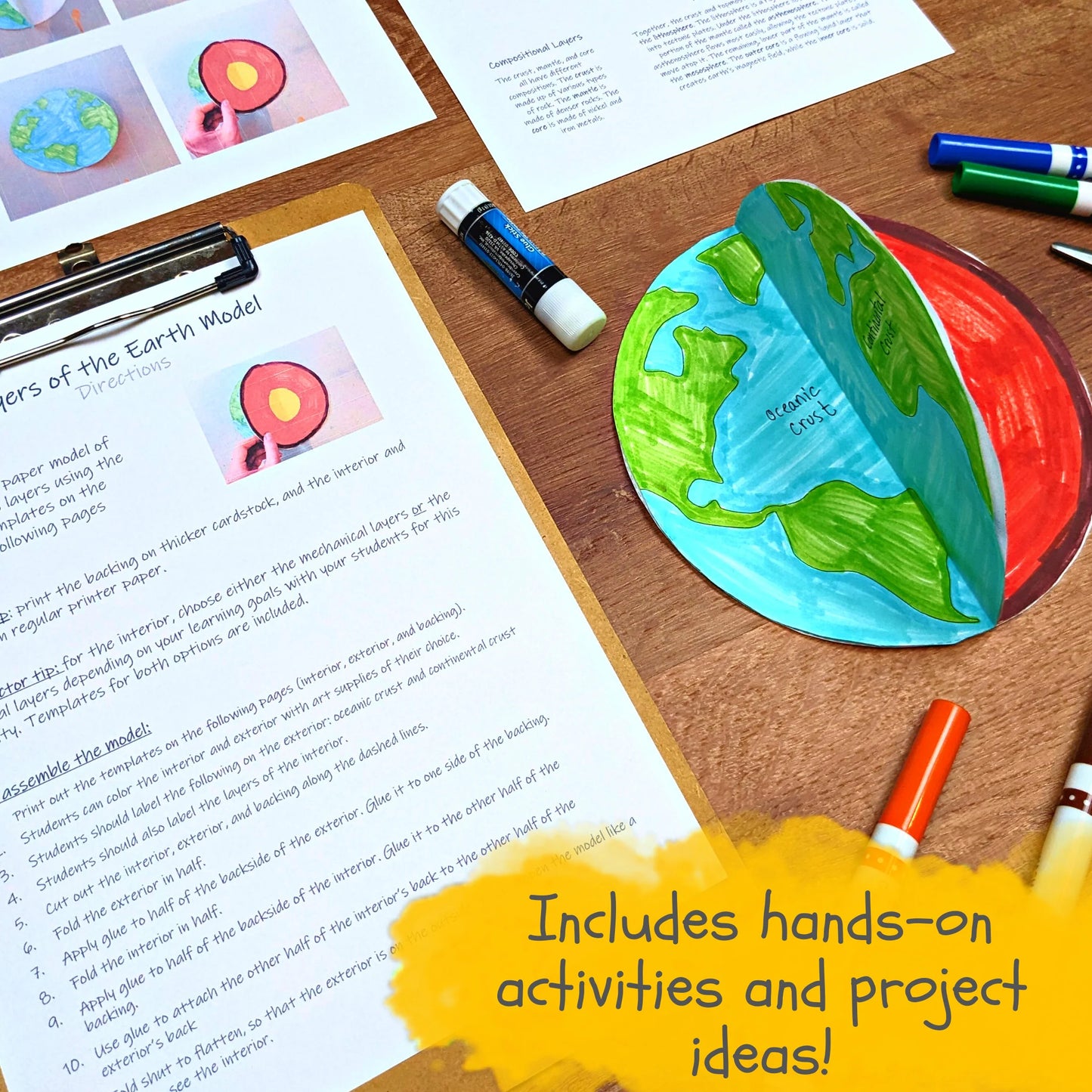 Plate Tectonics Unit: complete collection of classroom materials, earth science lesson plan, science unit study, homeschool geology