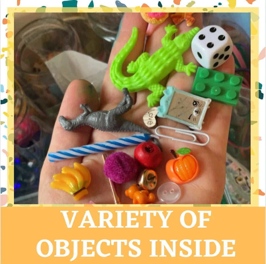 I Spy Jars 10 oz | Seek n Find Jar | Sensory Tube | Calm Down Jar | Car Ride Game | Family Night | Memory Care | Easter Basket Filler