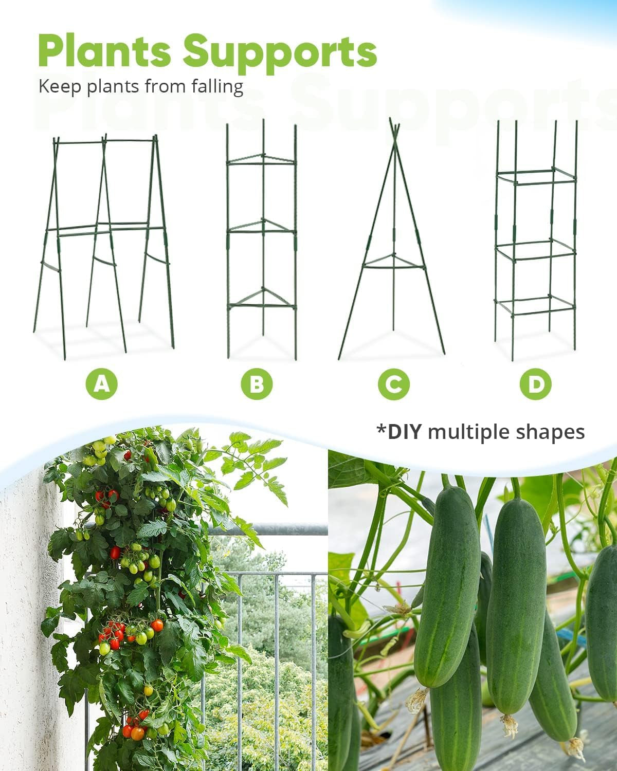 Galvanized Raised Garden Bed 6x3x2 Ft Metal Planter Box Bottomless for Backyard, Include 1 pc Tomato Cage, Silver