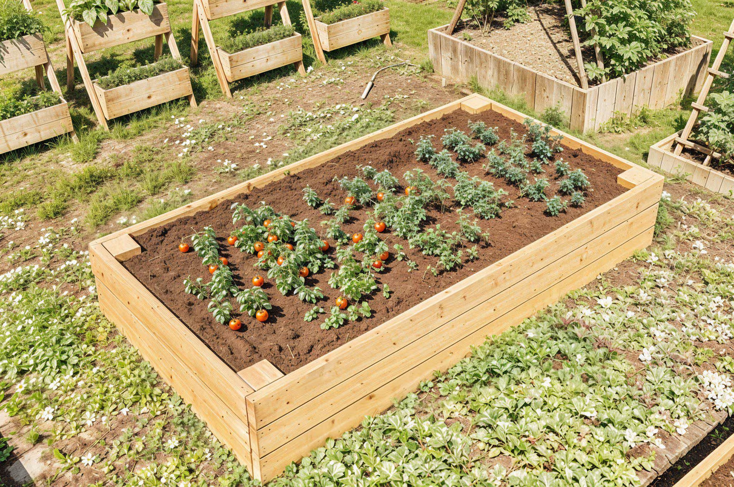 DIY Cedar Garden Bed Plan: 4x8 & 4x4 Raised Planter Box (PDF) + Build Videos