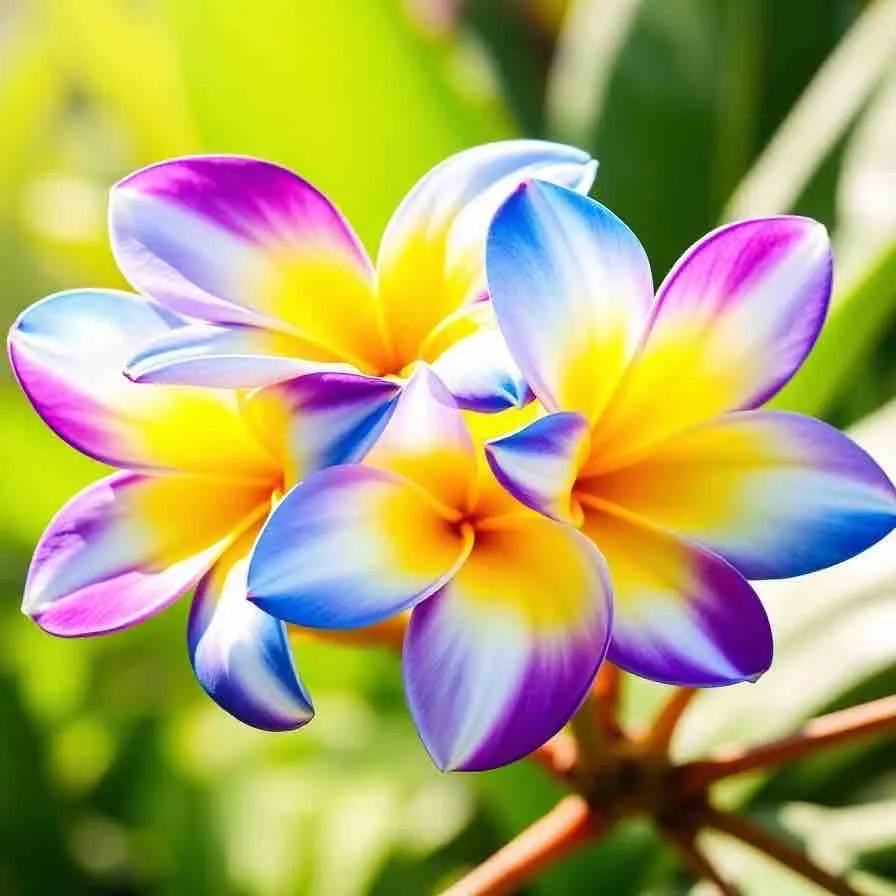 10 plumeria tree seeds Rare color Hawaiian yellow white Green flower plant lawn