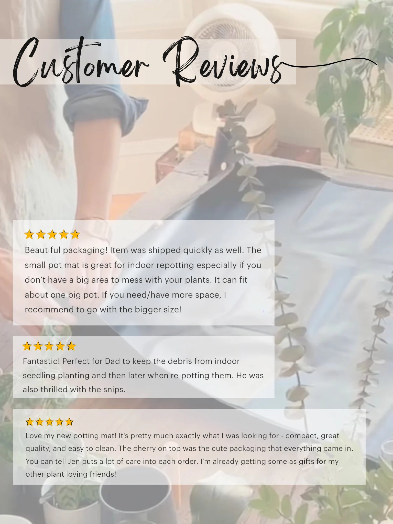 Plant Mat & Pruners for Repotting / Potting Tarp | Gardening essentials and must-have plant tools and accessories | 2 sizes available
