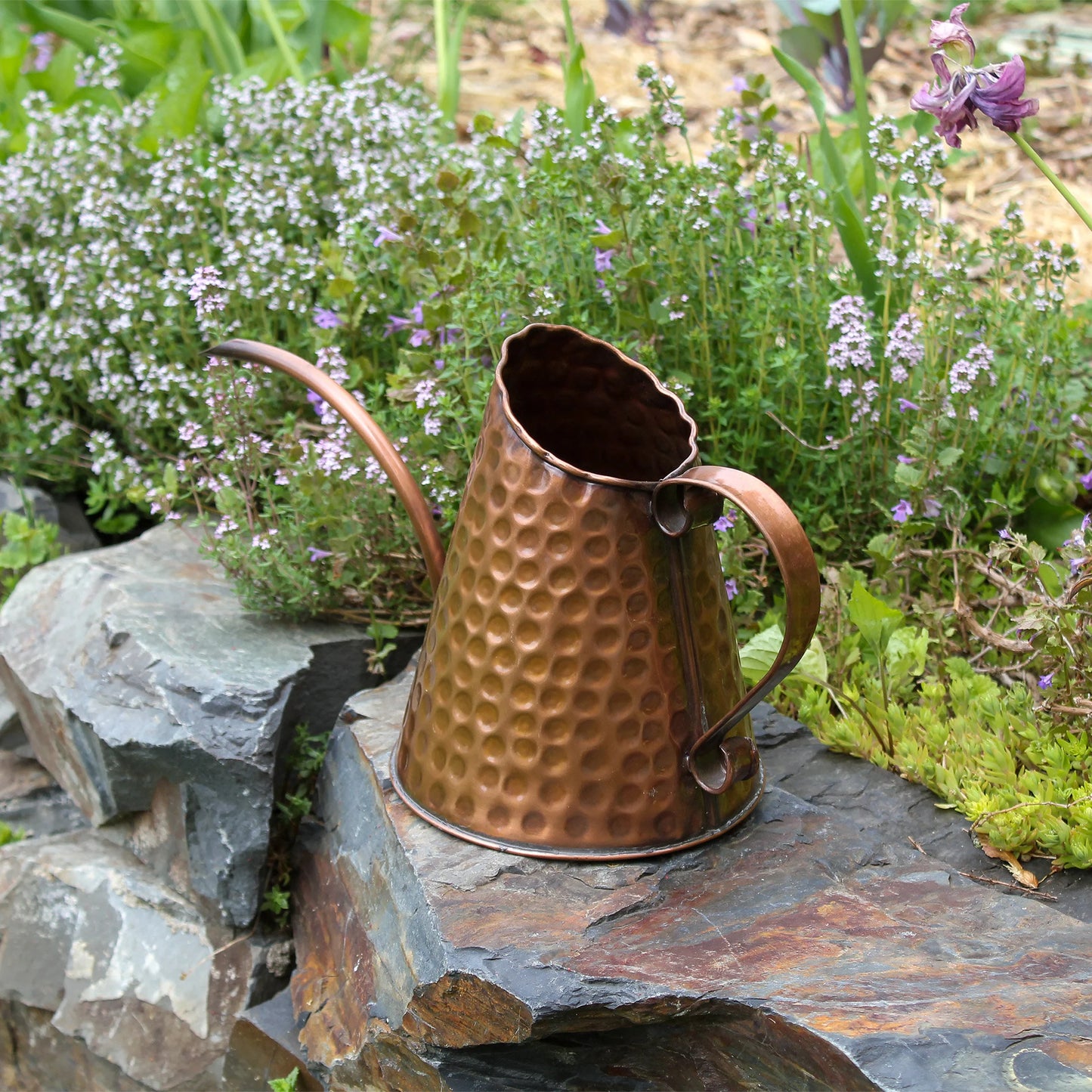 French Market Solid Copper Watering Can
