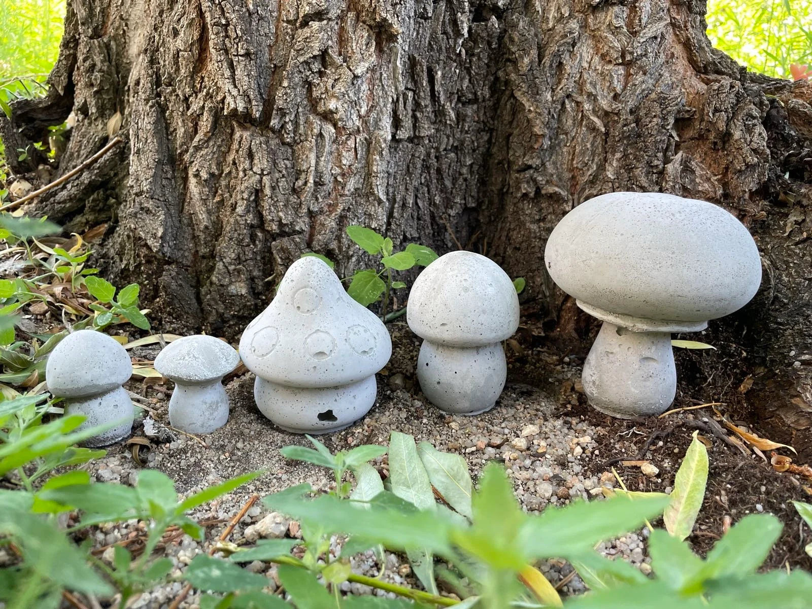 Mushrooms Concrete Garden Planter Decorations Pots Fairy Vegetable