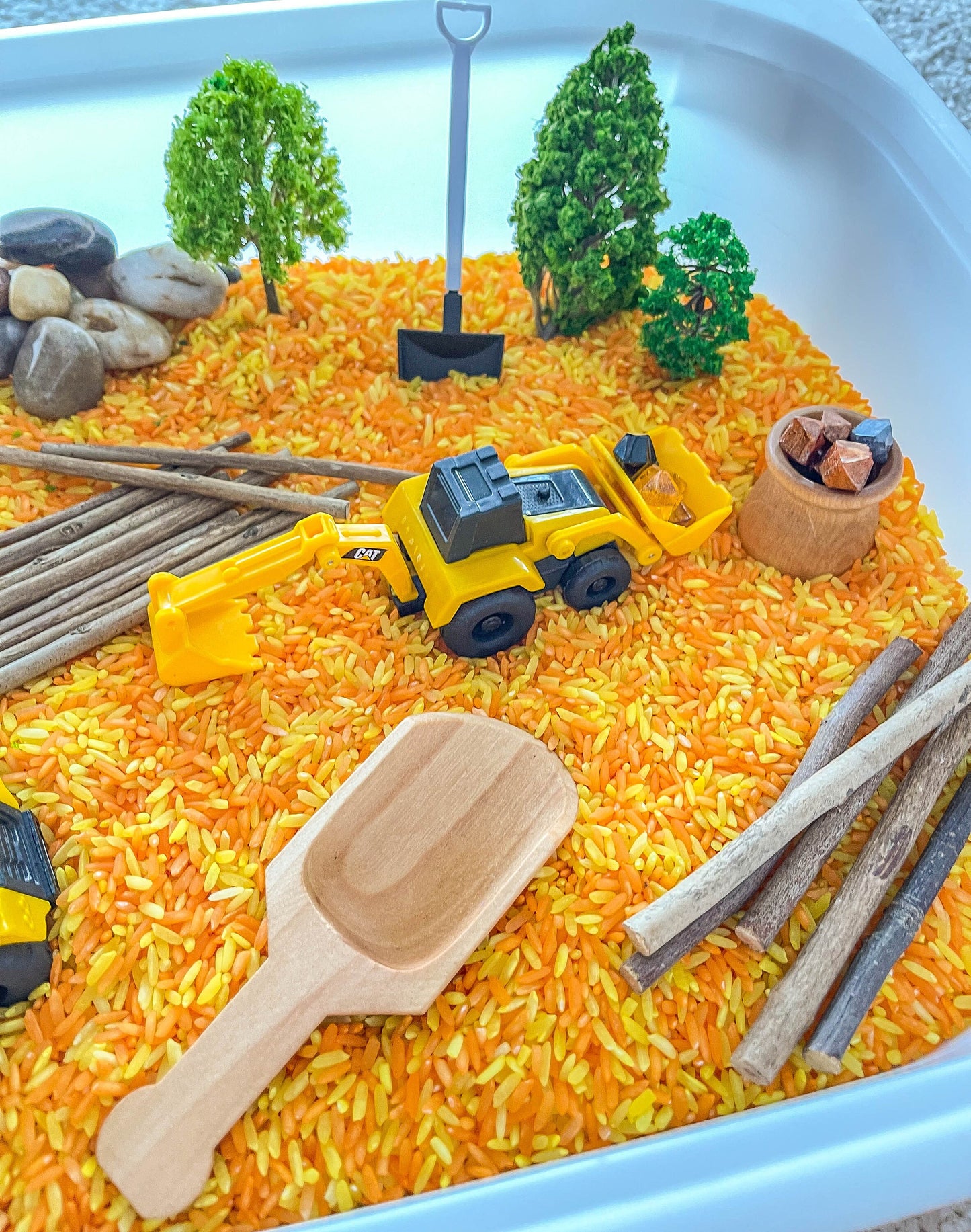 Deluxe Construction Sensory Bin, Construction Sensory, Taste Safe, Montessori
