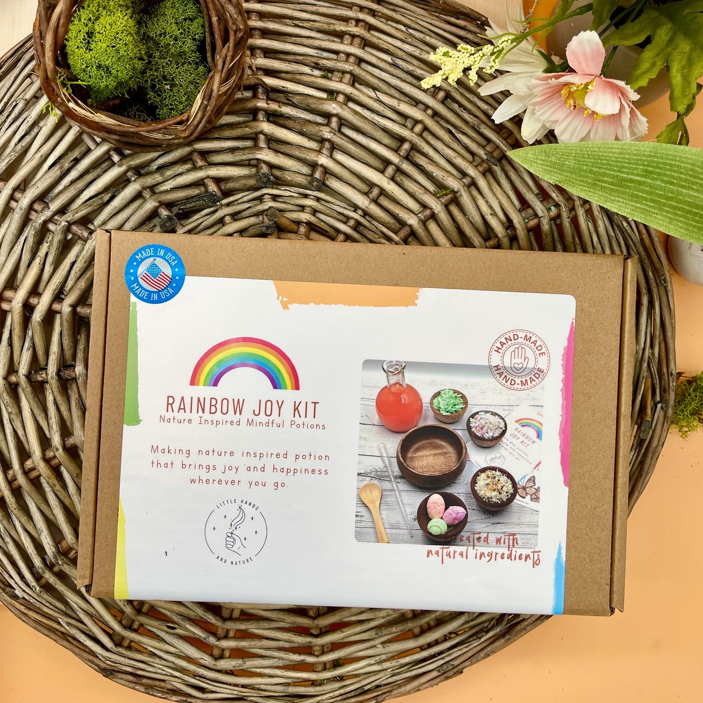 Rainbow Joy Potion Kit for Kids with Affirmations | STEM for Kids | Biodegradable Non Toxic | Gift for Kids | Holidays Gift | Unique Gift
