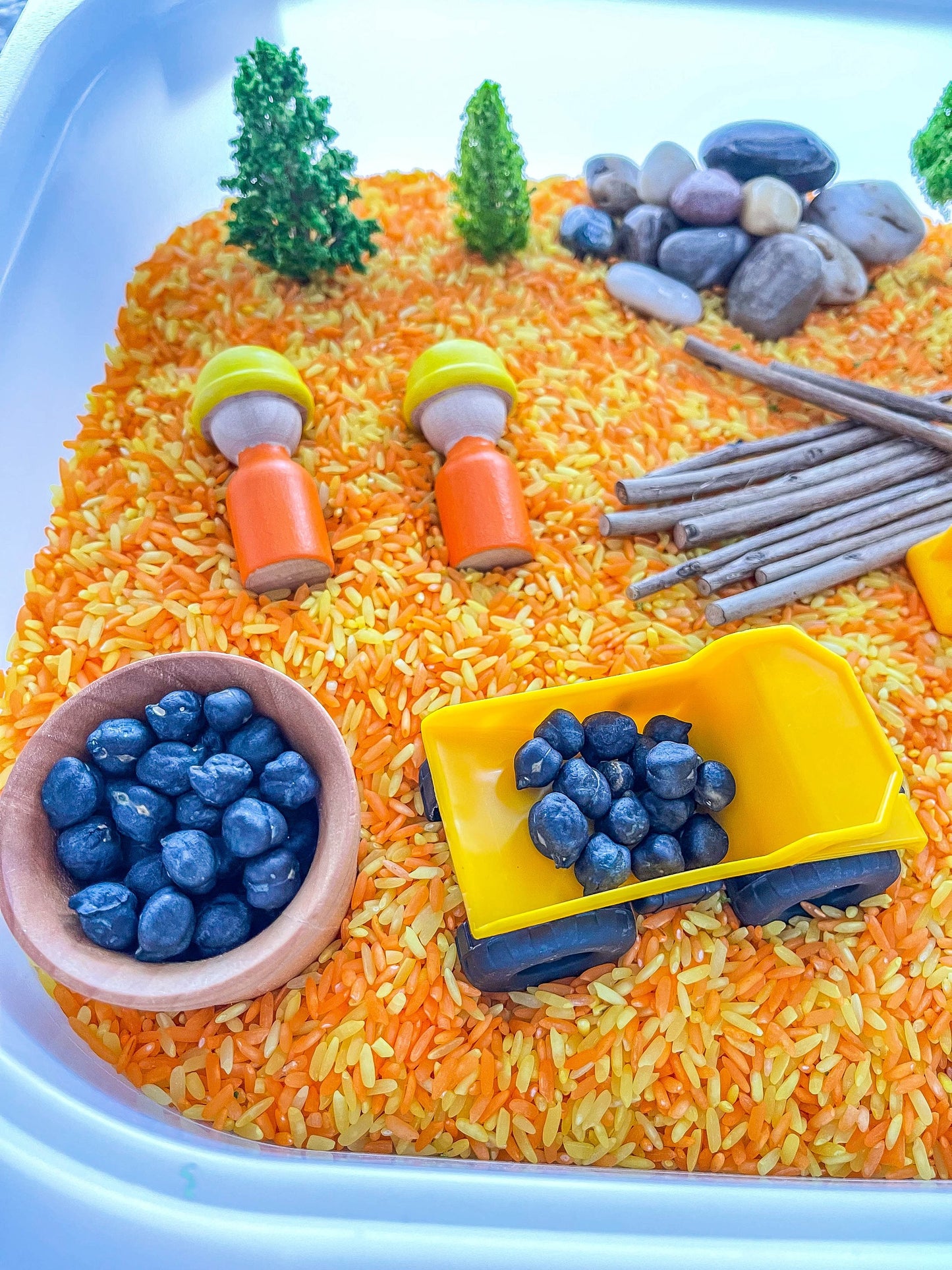 Deluxe Construction Sensory Bin, Construction Sensory, Taste Safe, Montessori