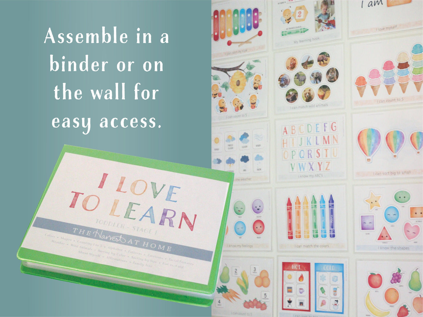 Busy Book Printable Toddler Activities Montessori Homeschool Resources Preschool Pre-K Kids Learning Materials