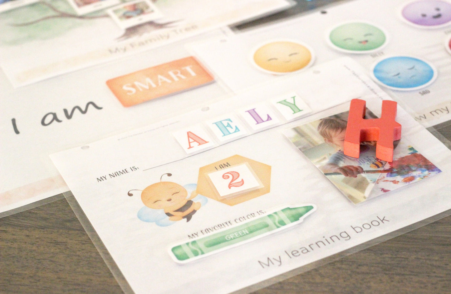 Busy Book Printable Toddler Activities Montessori Homeschool Resources Preschool Pre-K Kids Learning Materials
