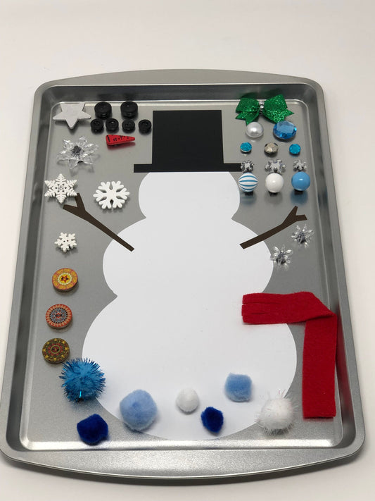 Magnetic Snowman Sensory Kit-