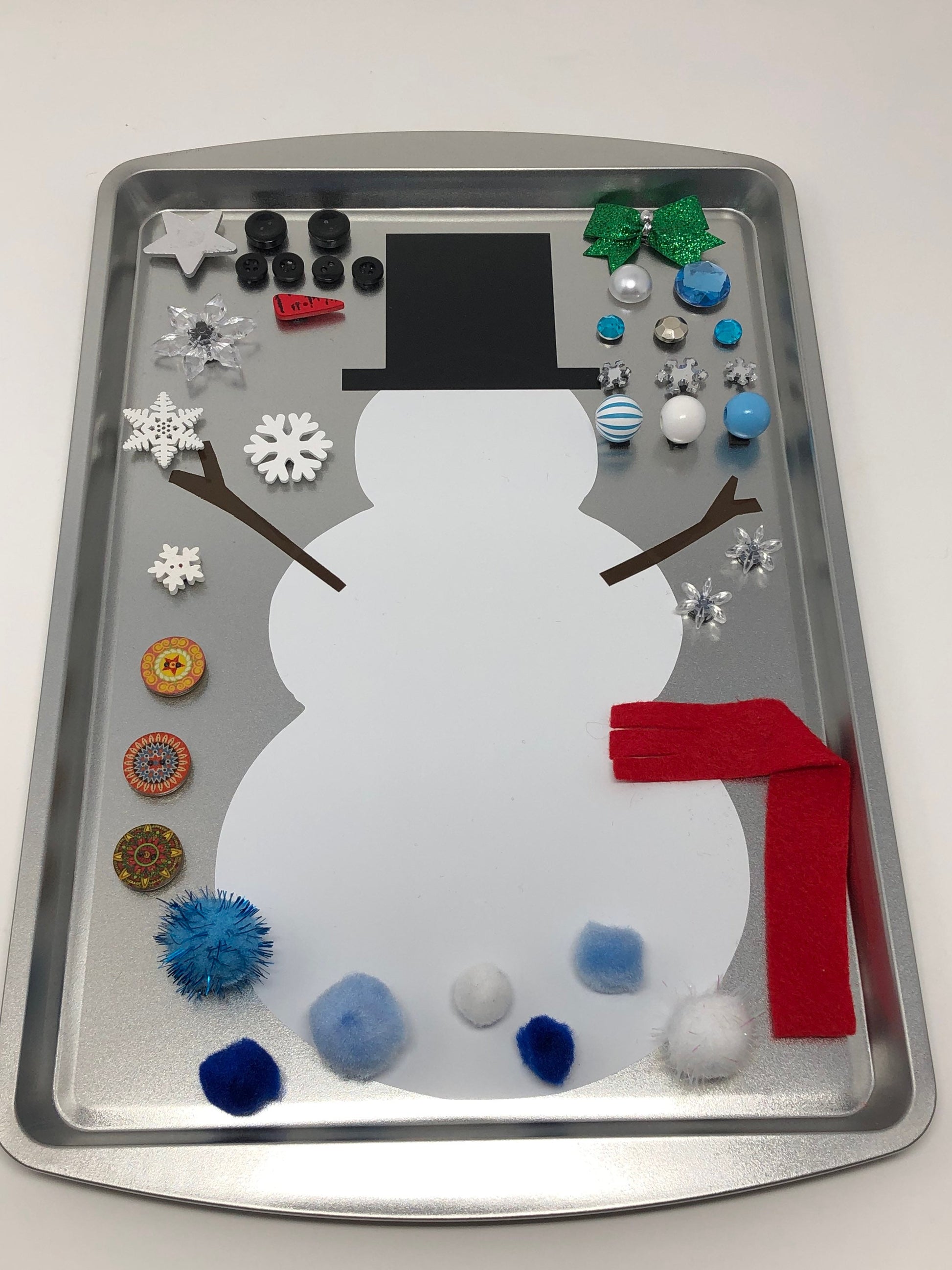 Magnetic Snowman Sensory Kit-