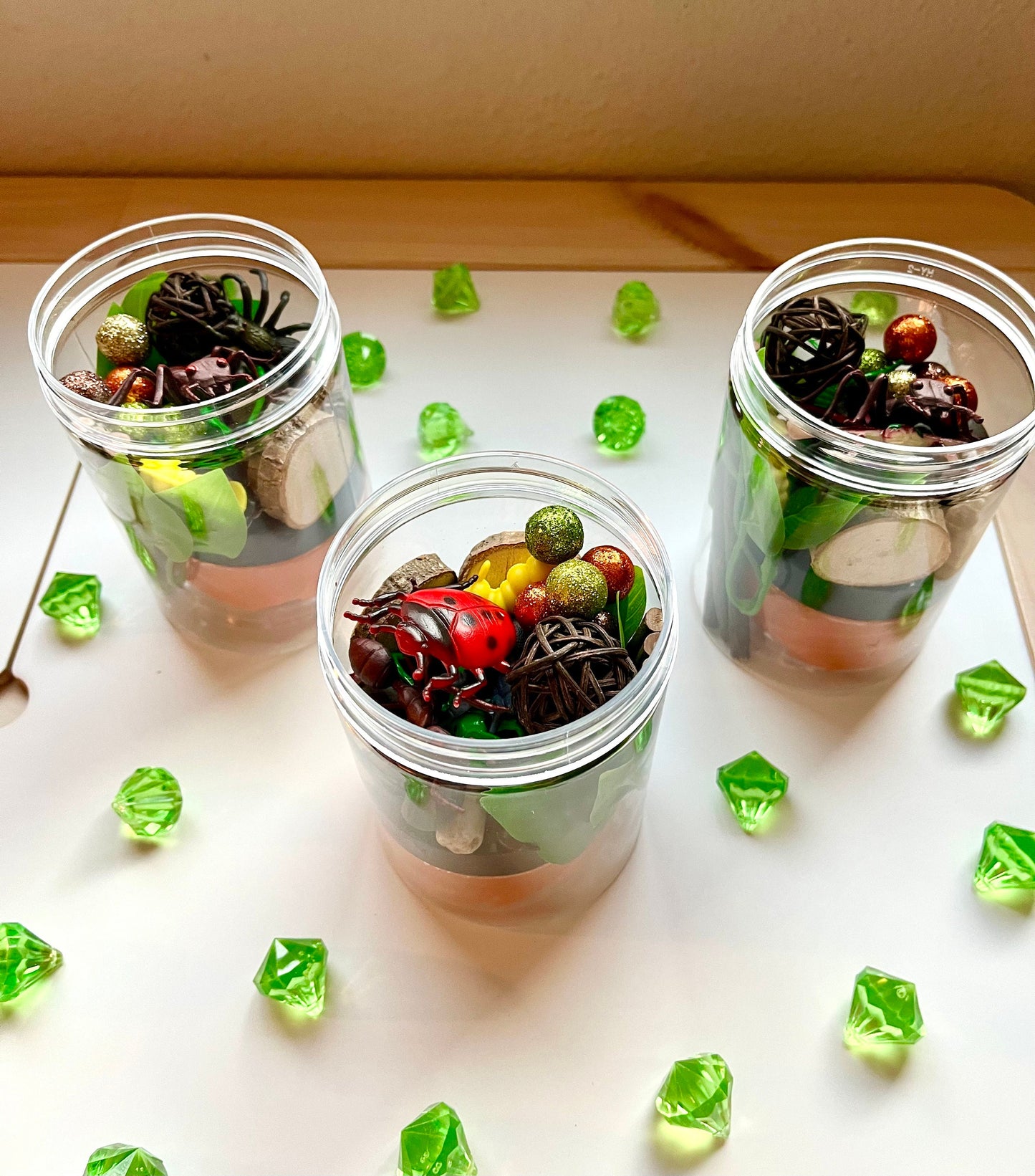 Bug Sensory Jar | Play Dough Sensory Kit | Nature Sensory Activity | Toddler Gift | Busy Box