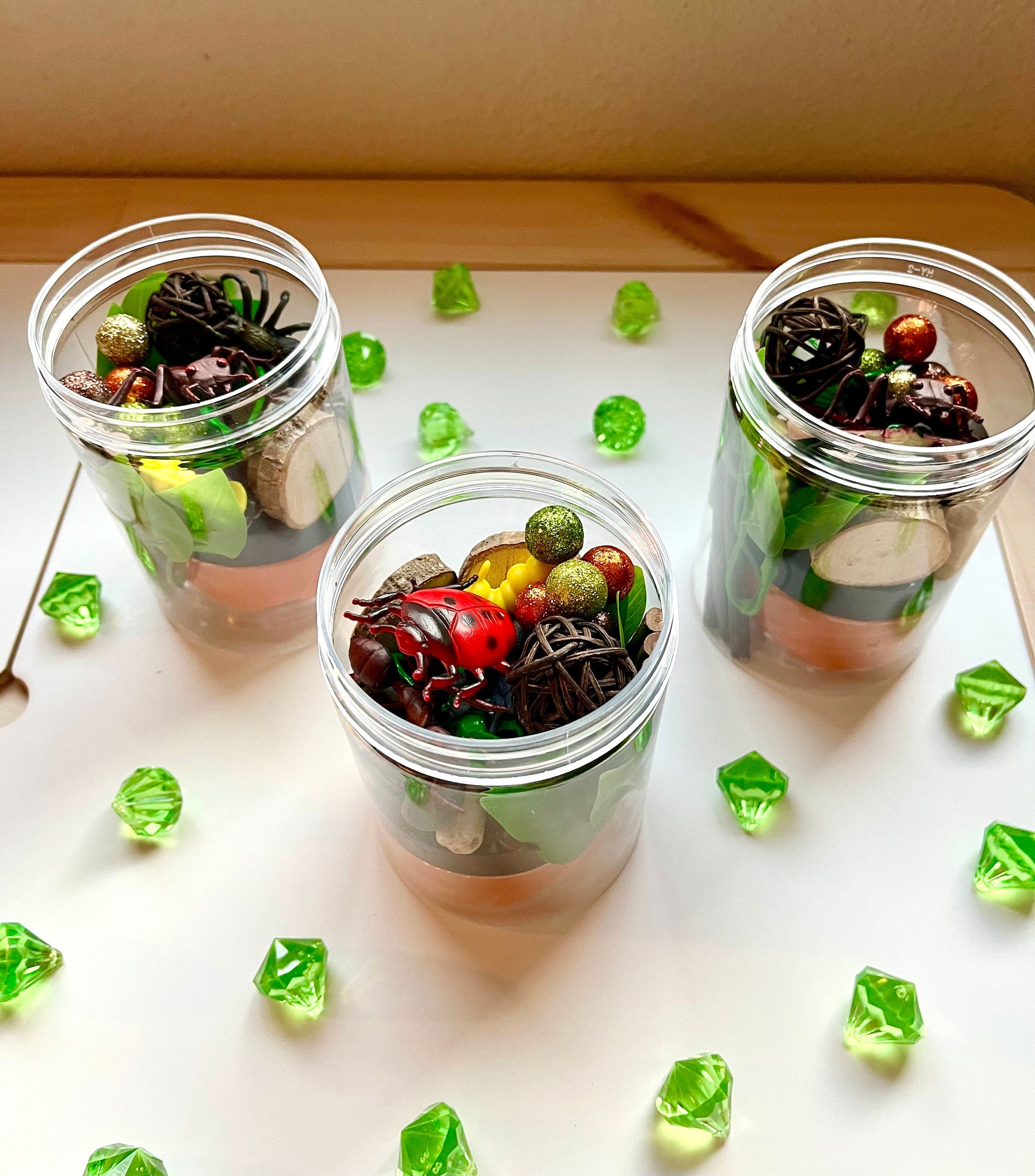Bug Sensory Jar | Play Dough Sensory Kit | Nature Sensory Activity | Toddler Gift | Busy Box