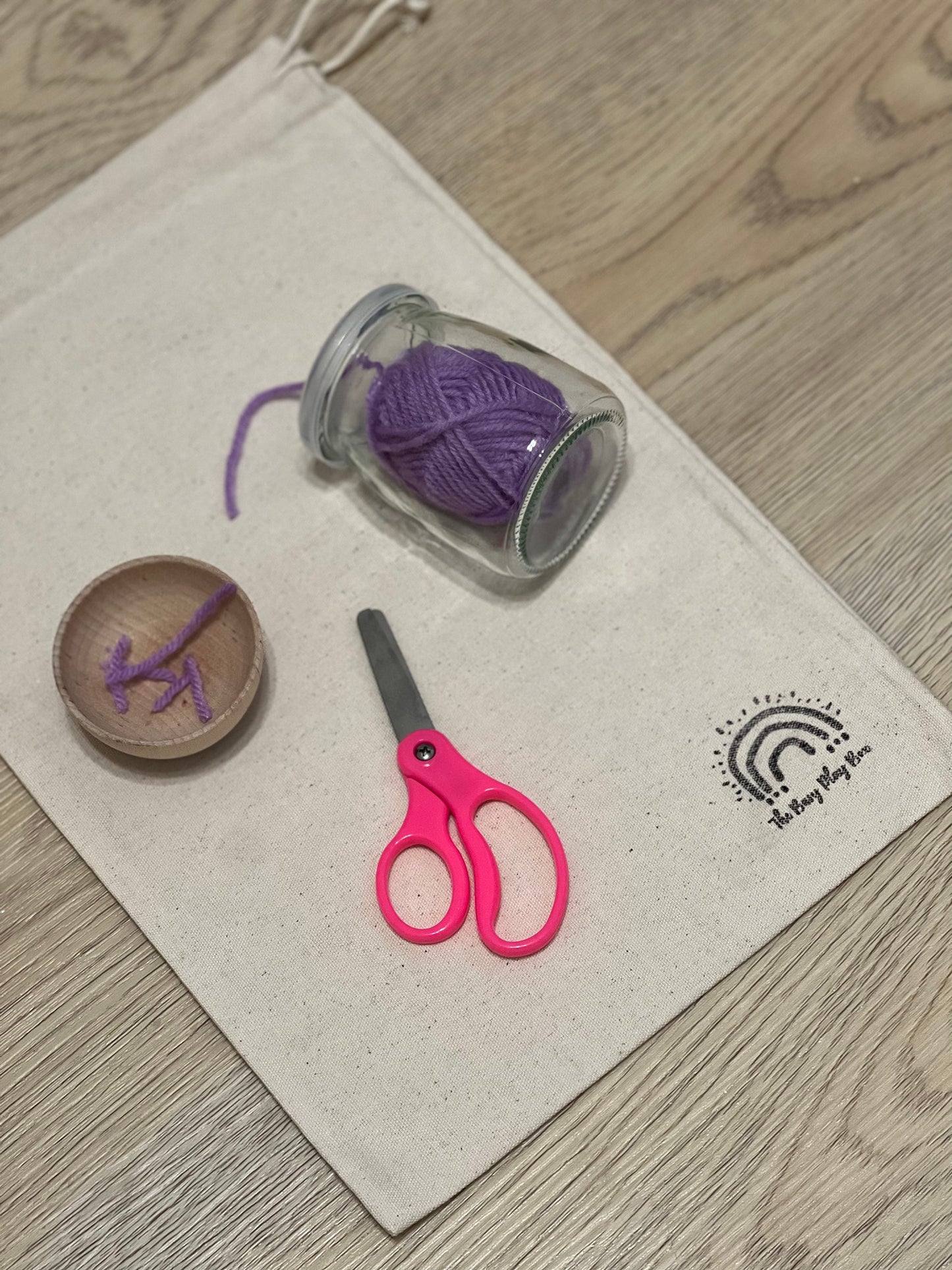 Yarn Snipping Activity -Montessori Practical life Activity - Yarn Cutting Activity