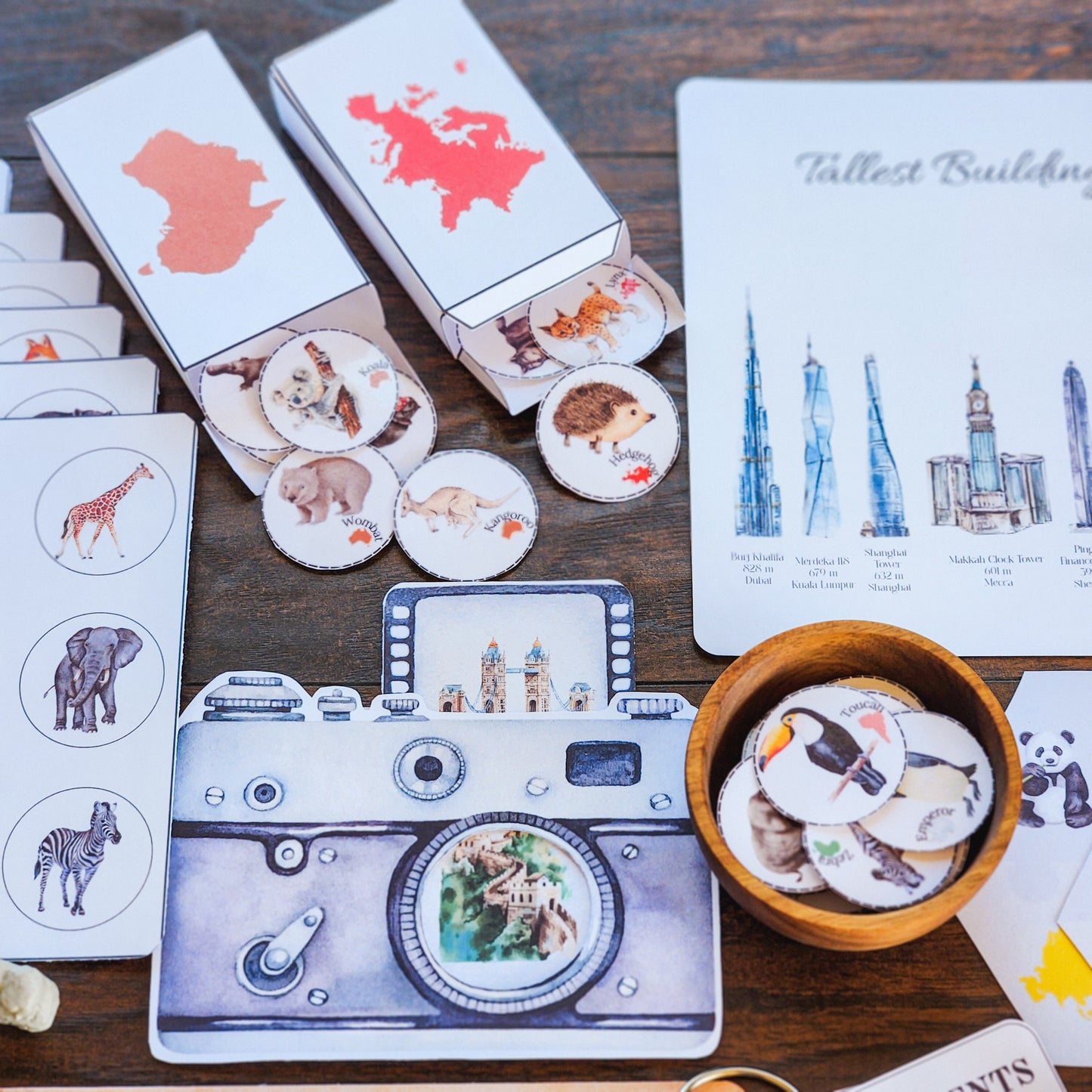 Continents Printable Pack: Montessori Homeschool Learning
