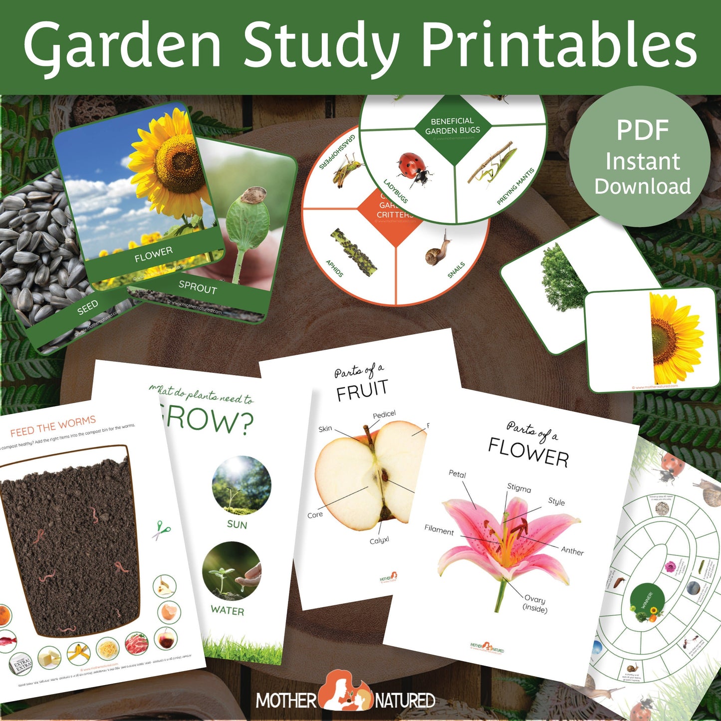 Garden Activity Printables for Kids | Garden Resources | Gardening with Kids | Gardening Resources for Schools | Vegetable Garden Printables