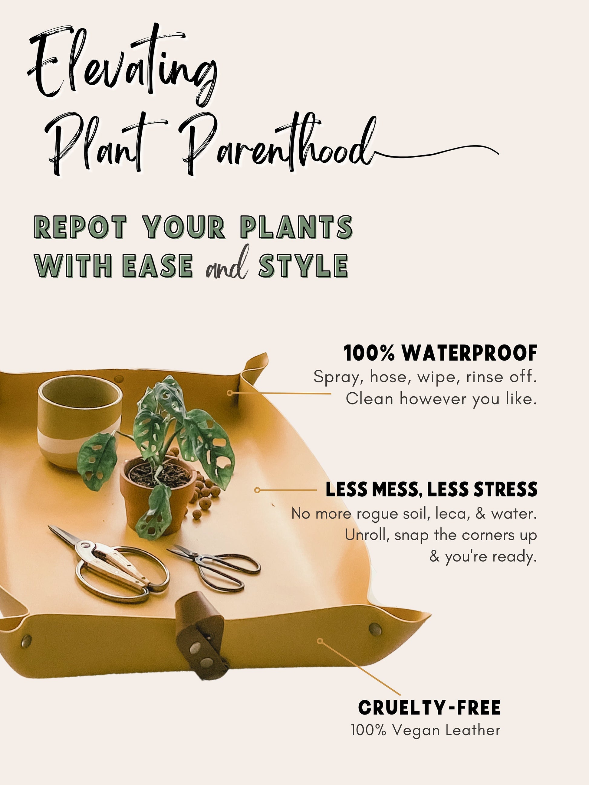 Gardening Plant Potting Mat, Gardening Gift, Indoor Gardening Plant Mat Houseplant Accessory Tool, Gardening Plant Lover Gift Plant Gift