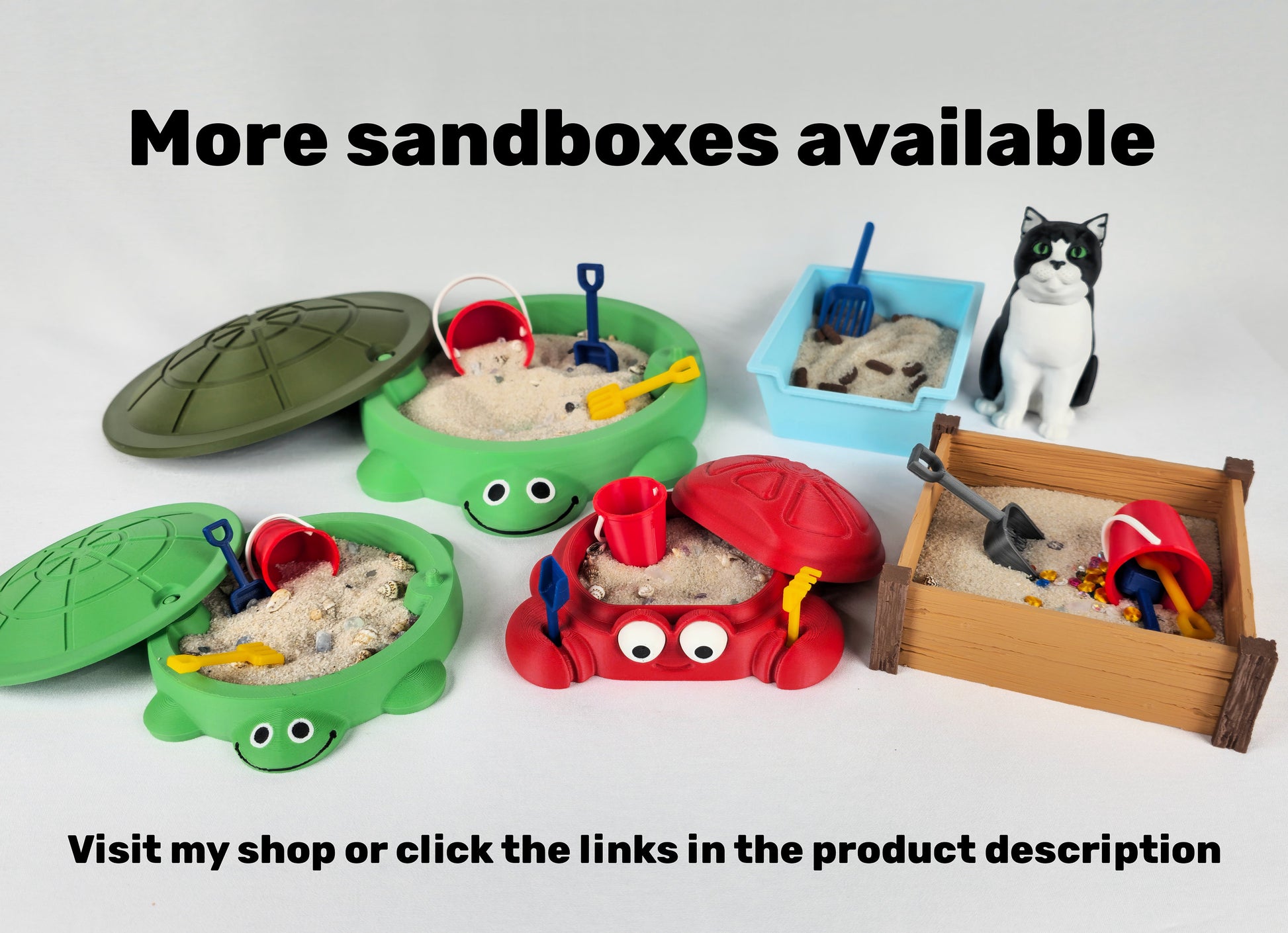 Mini Crab Sandbox: Sensory Toy Desktop Zen Garden with Sand & Tools