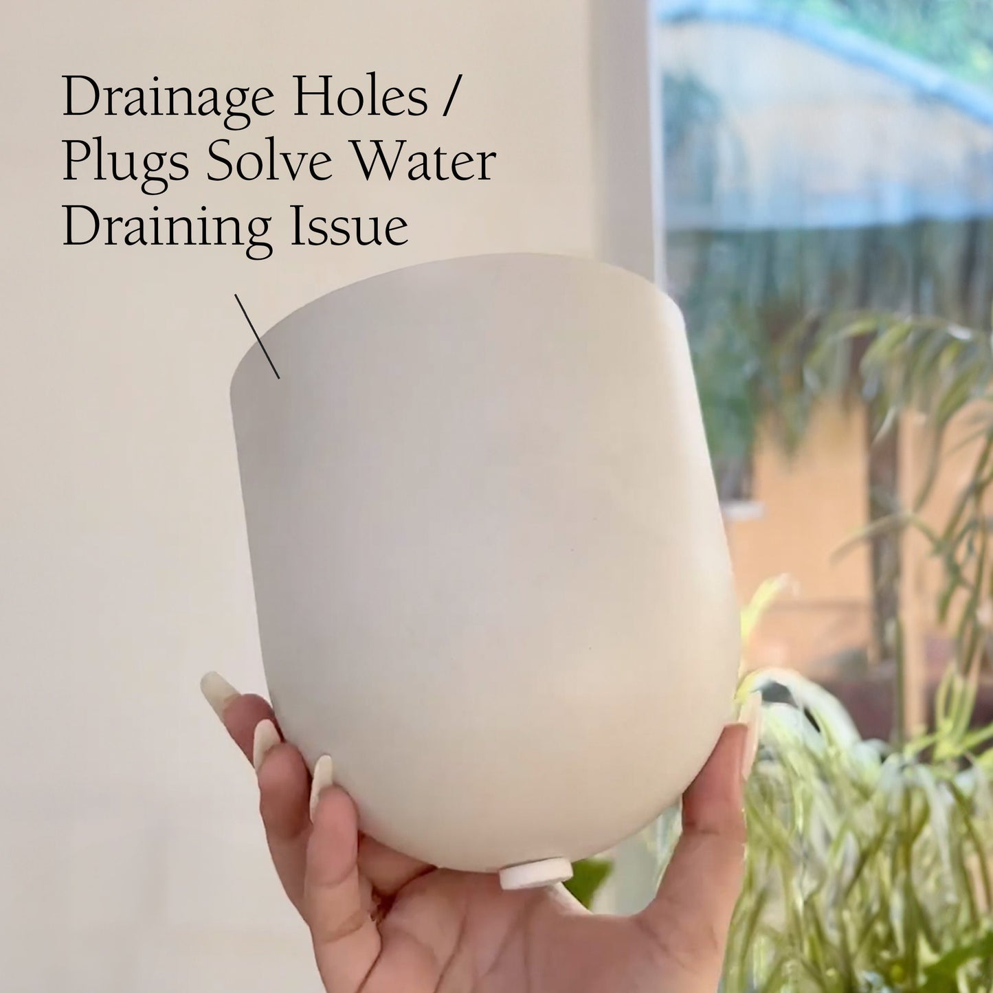 5.5" Wall Mounted Planter Pot | Mid-Century Wall Planter | Minimalist Indoor Wall Planter | Hanging Planter Pots | Upcycled Wall Planter Pot