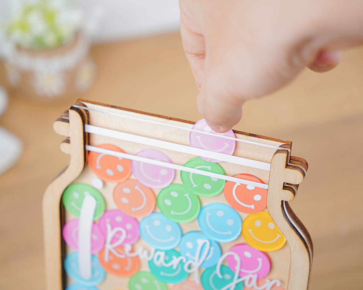 Magnetic Reward Jar, DIY Potty Training Toddler Gift, Chore Chart for Kids Star Reward System, Back to School Gift, Fridge Magnet