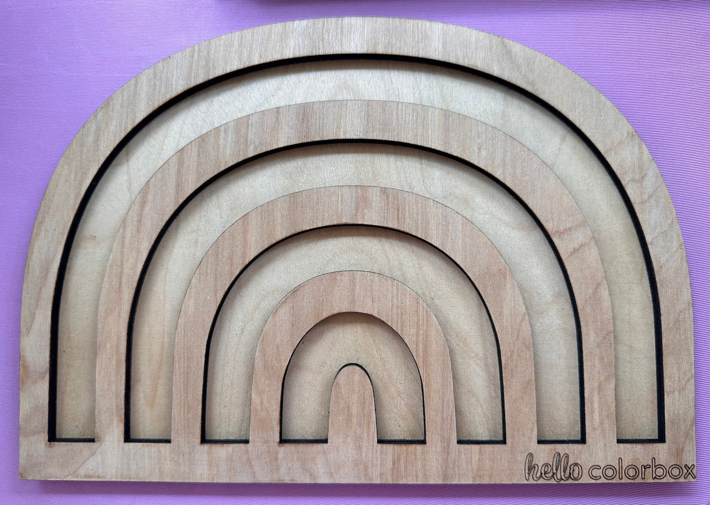 Wooden Rainbow Lid for Trofast/Flisat Sensory Bins