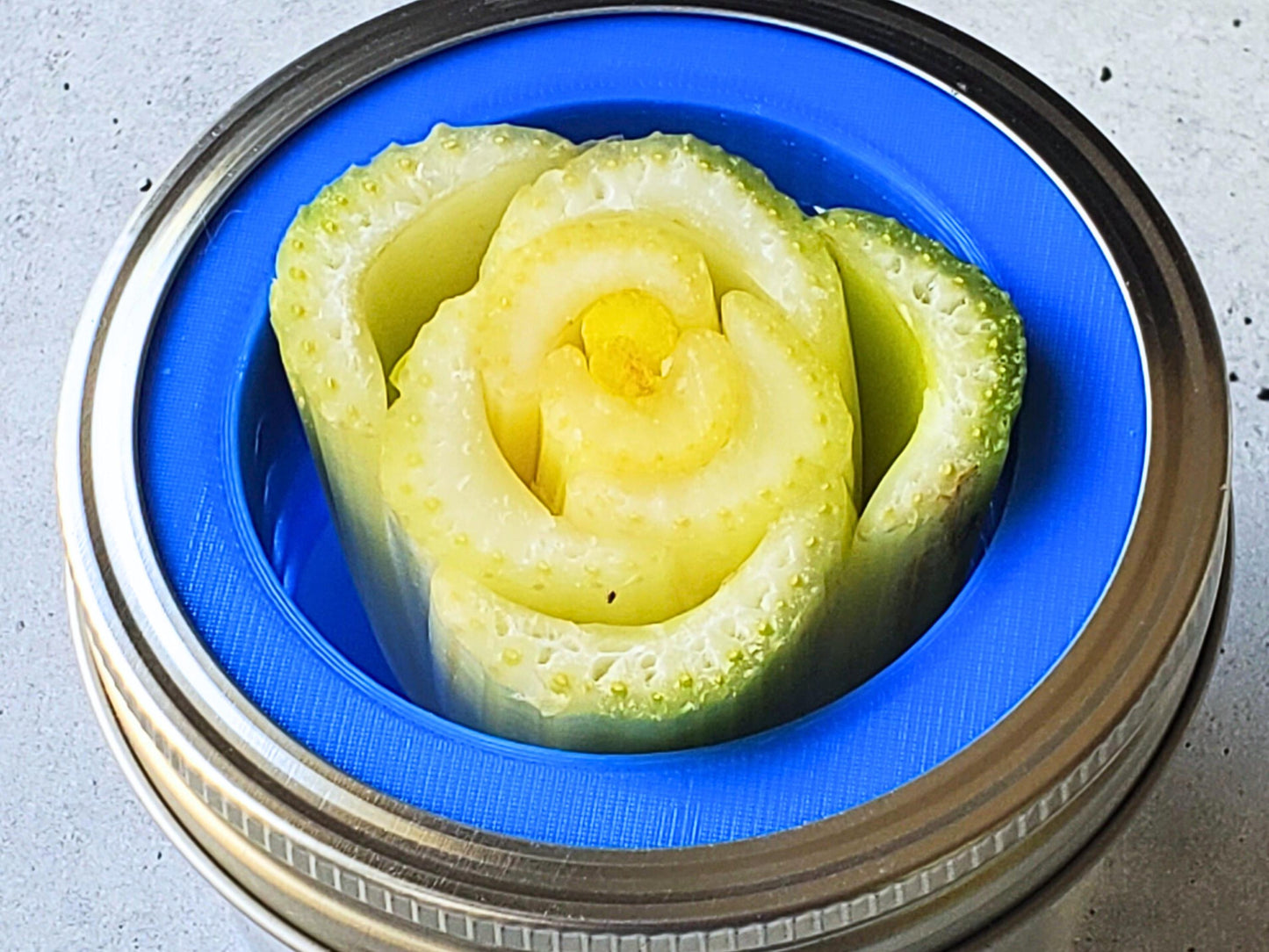 Lettuce and Celery Kitchen Re-Grow Farm | 3D Print for Wide Mouth Mason Jars | Hydroponics Net Pot | Kratky | Indoor Gardening