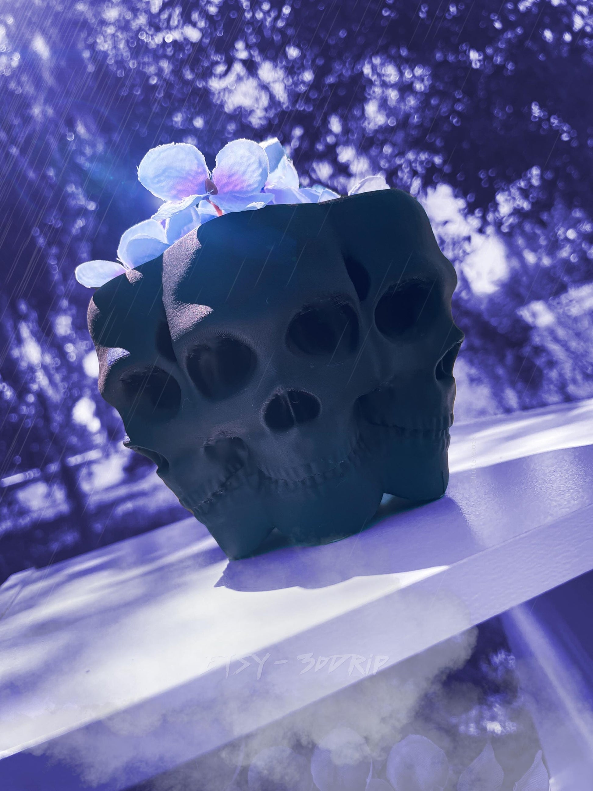 Multifaced Skull Planter, Poly Face Vase, Goth Flower Pot, Skeleton Bowl, Succulent, Cacti, Air Plant, Halloween Decor, Home, Garden, Office