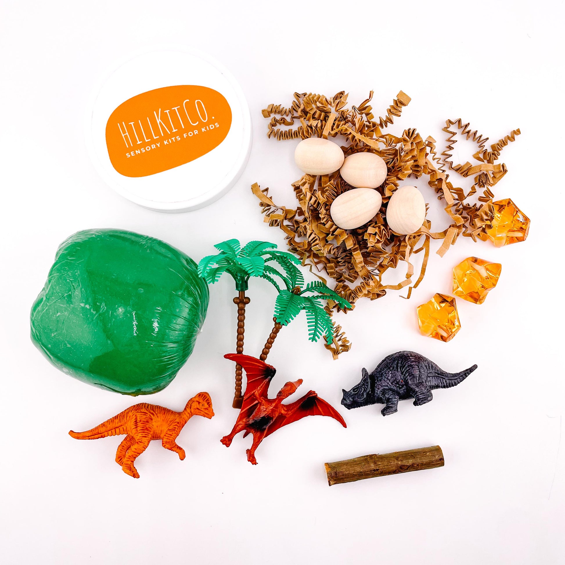 DINOSAUR Tiny Play Dough Kit; Sensory Kit; Kid's Gift