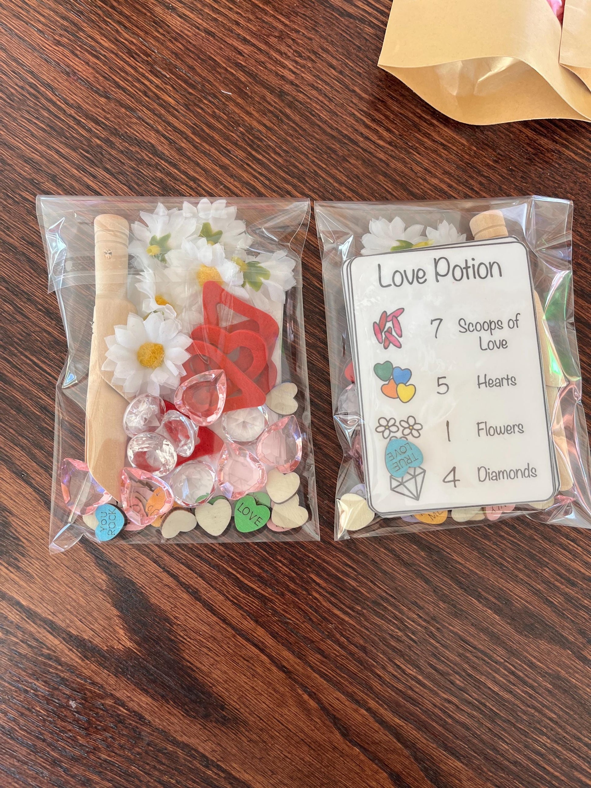 Valentine's Day Sensory Bin: Counting Preschool Game with Recipe Cards