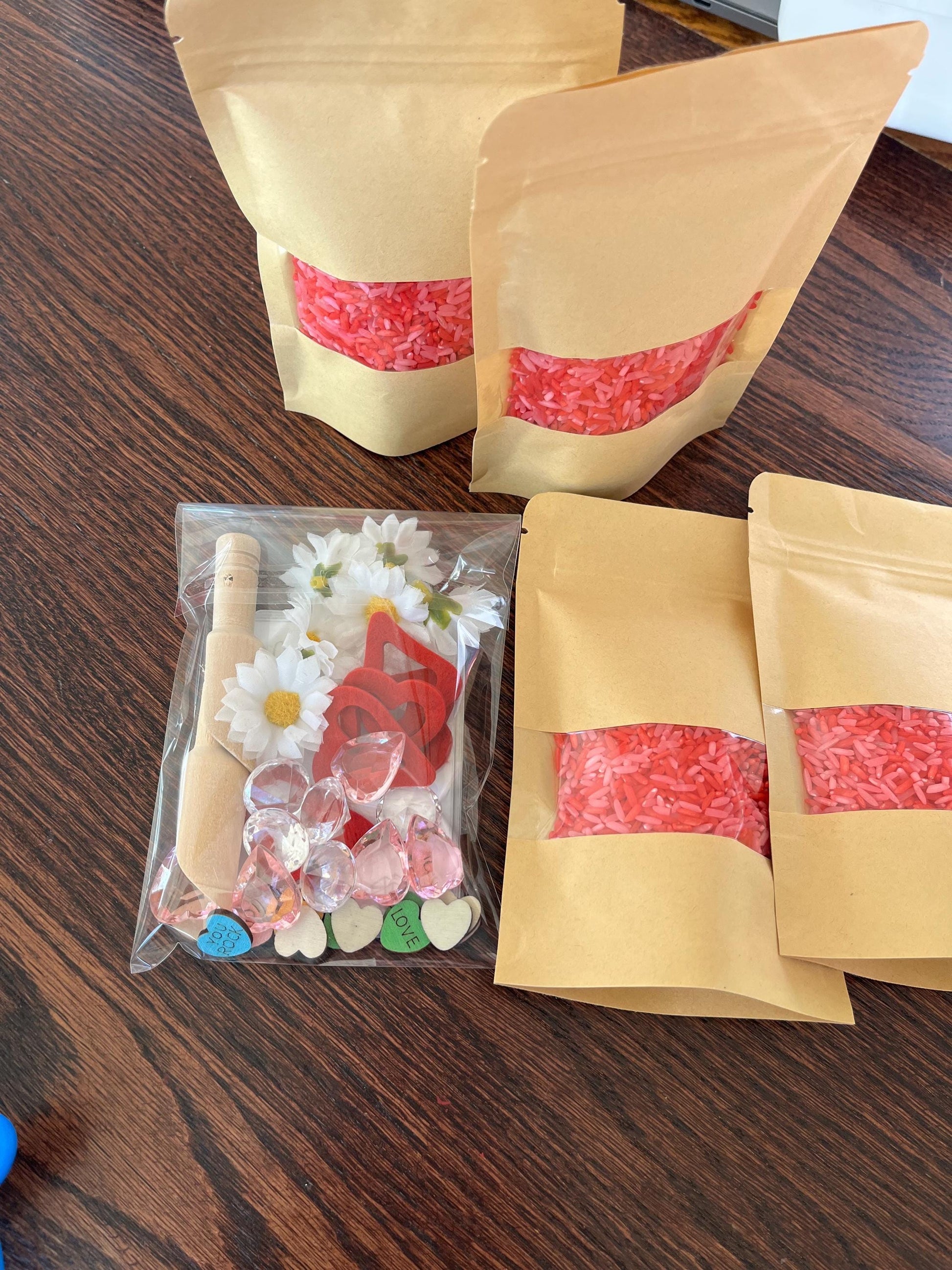 Valentine's Day Sensory Bin: Counting Preschool Game with Recipe Cards