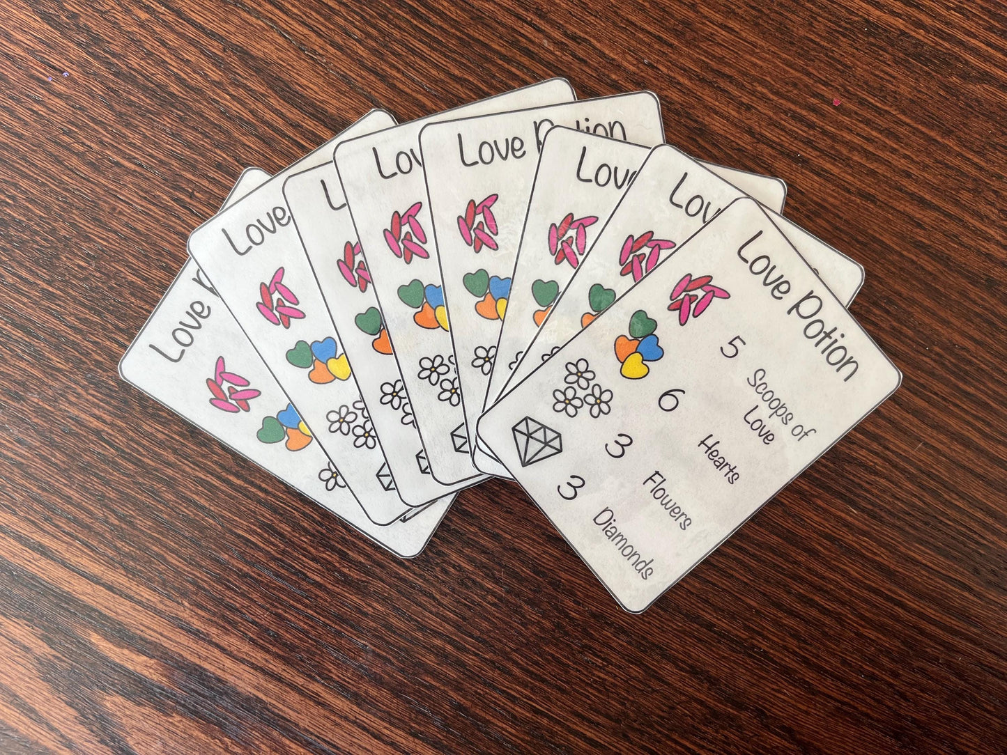 Valentine's Day Sensory Bin: Counting Preschool Game with Recipe Cards