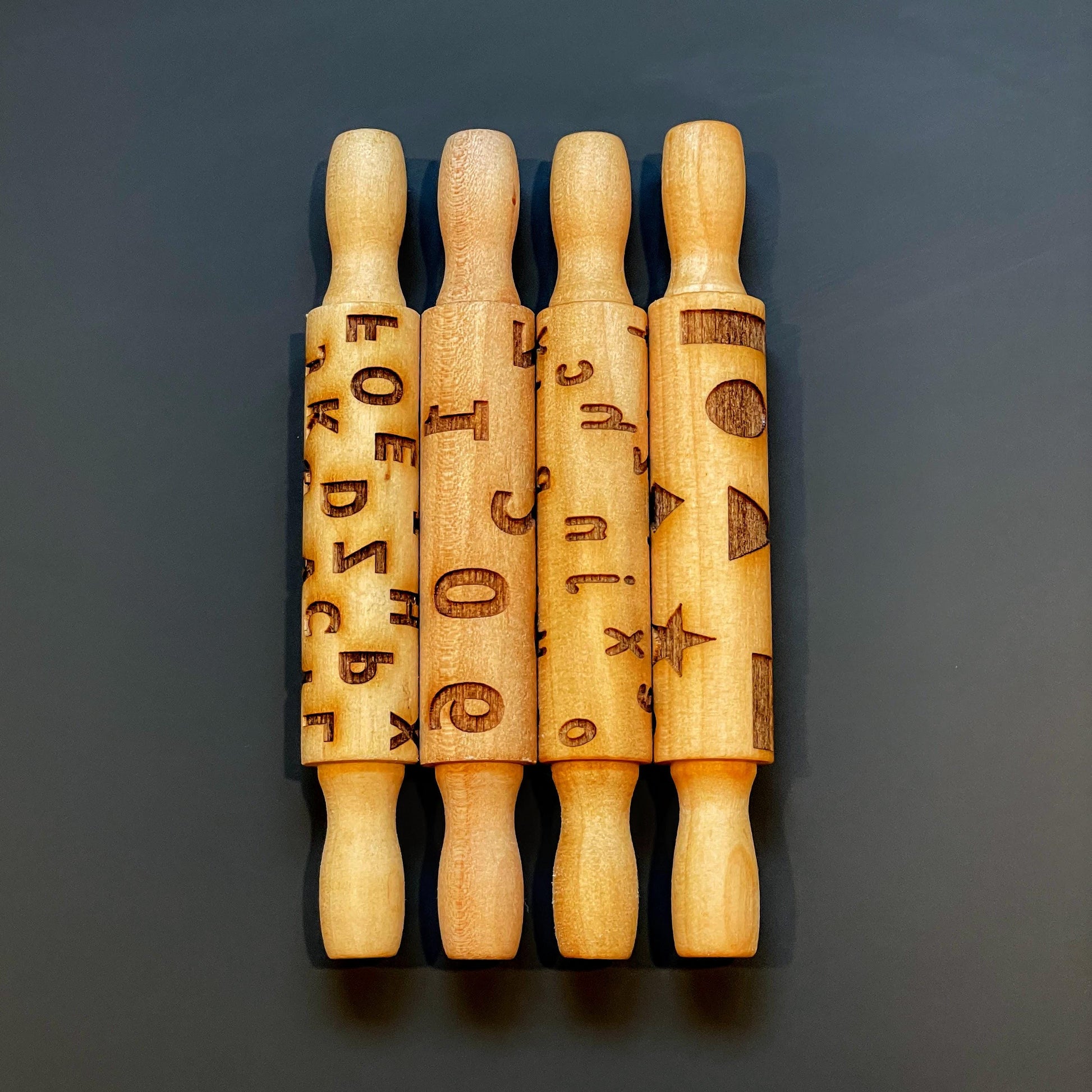 Educational Texture Rollers: Alphabet, Numbers, Shapes - Sensory Learning
