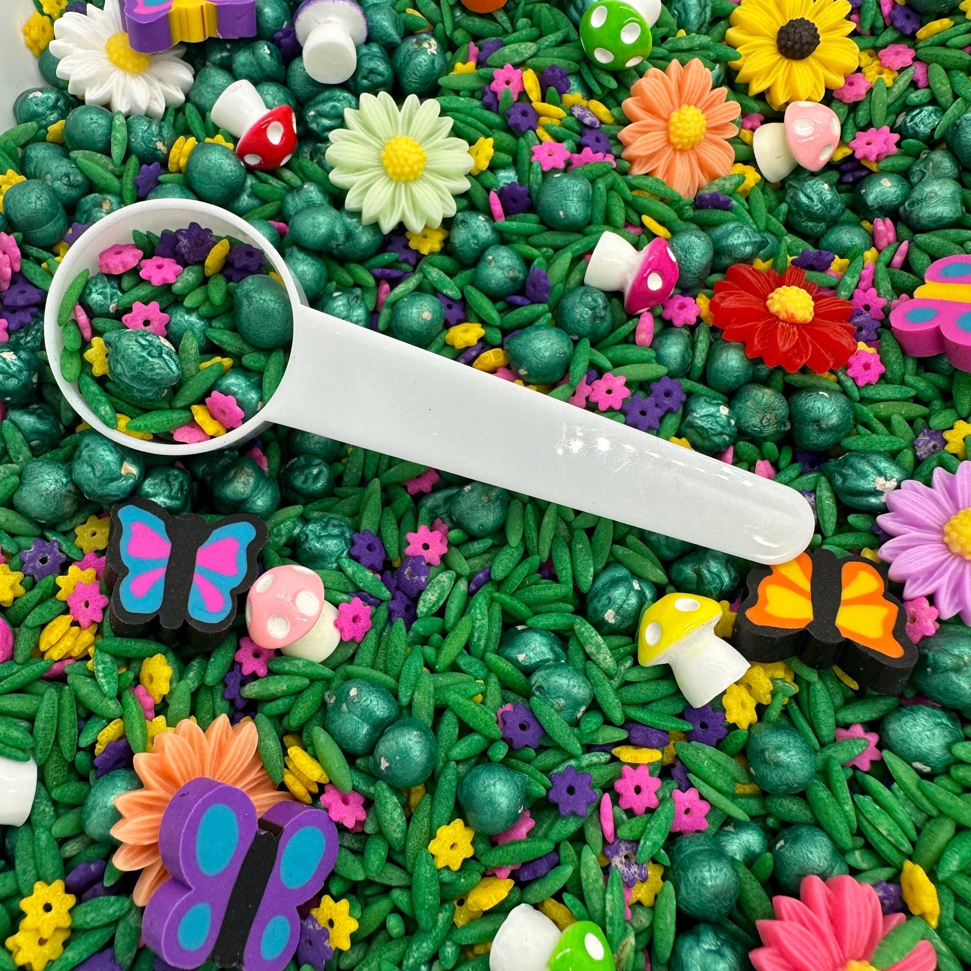 Fairy Garden Sensory Bin  | Sensory Bin | Preschool Spring Game | Homeschool Learning | Counting Preschool Games