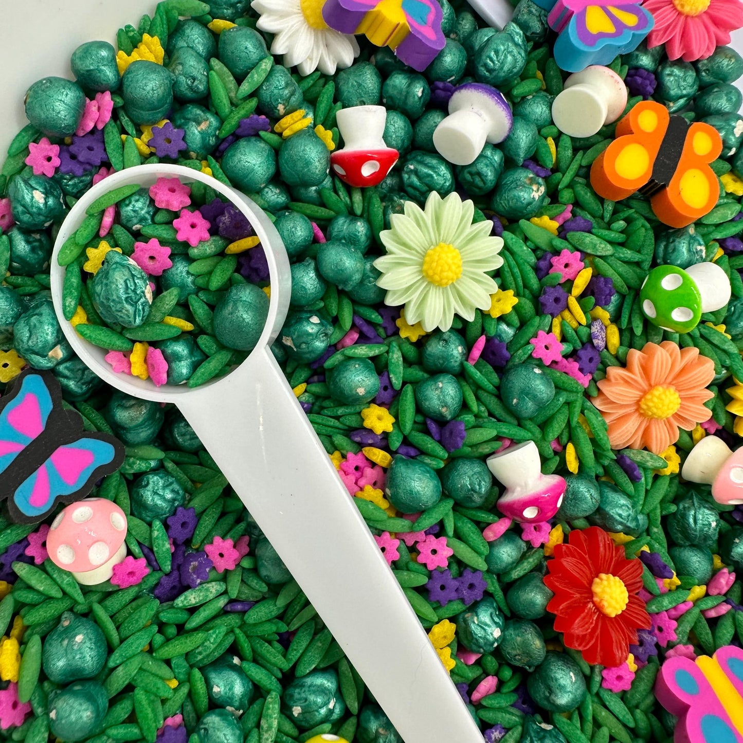 Fairy Garden Sensory Bin  | Sensory Bin | Preschool Spring Game | Homeschool Learning | Counting Preschool Games