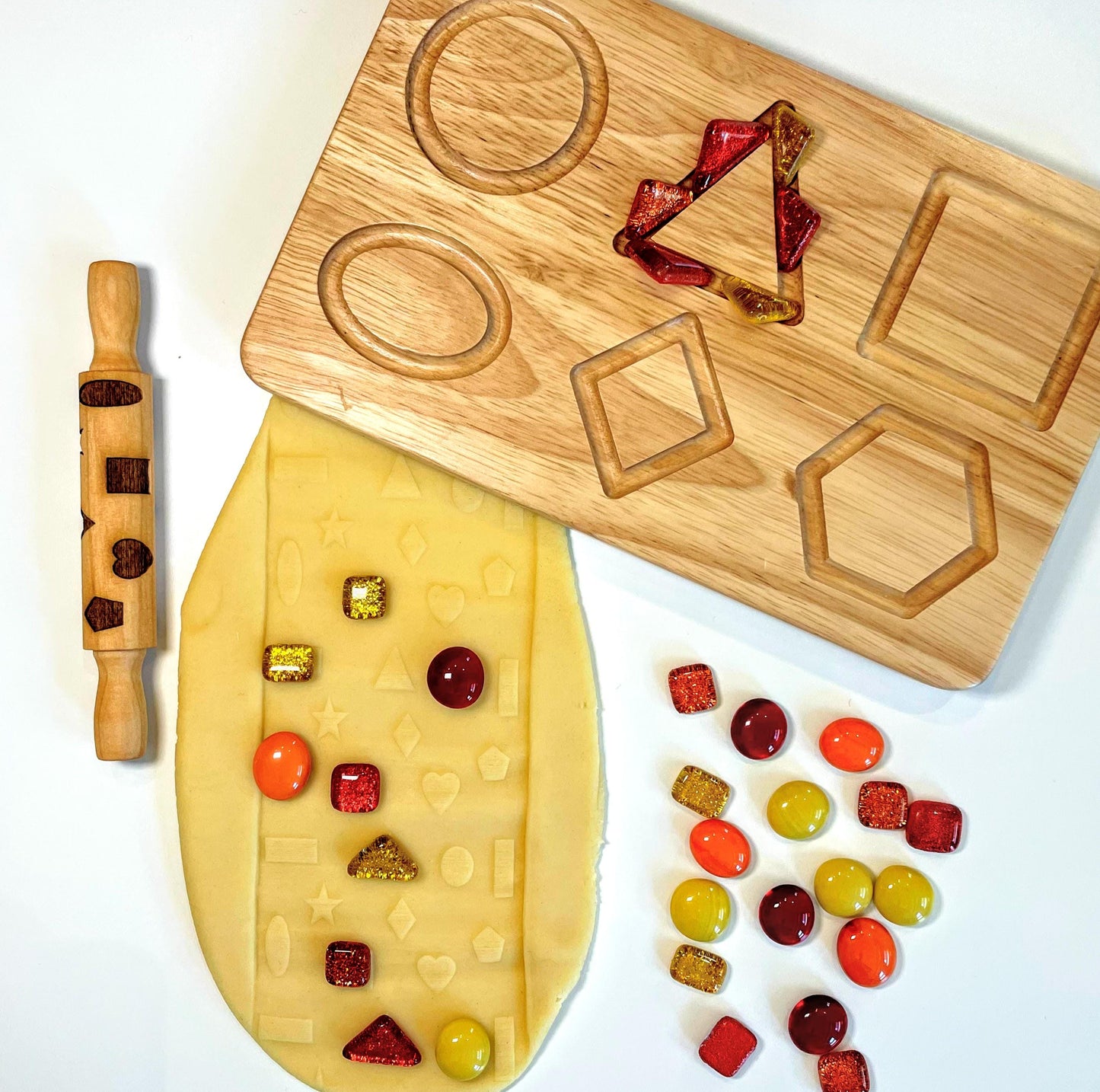 Educational Texture Rollers: Alphabet, Numbers, Shapes - Sensory Learning