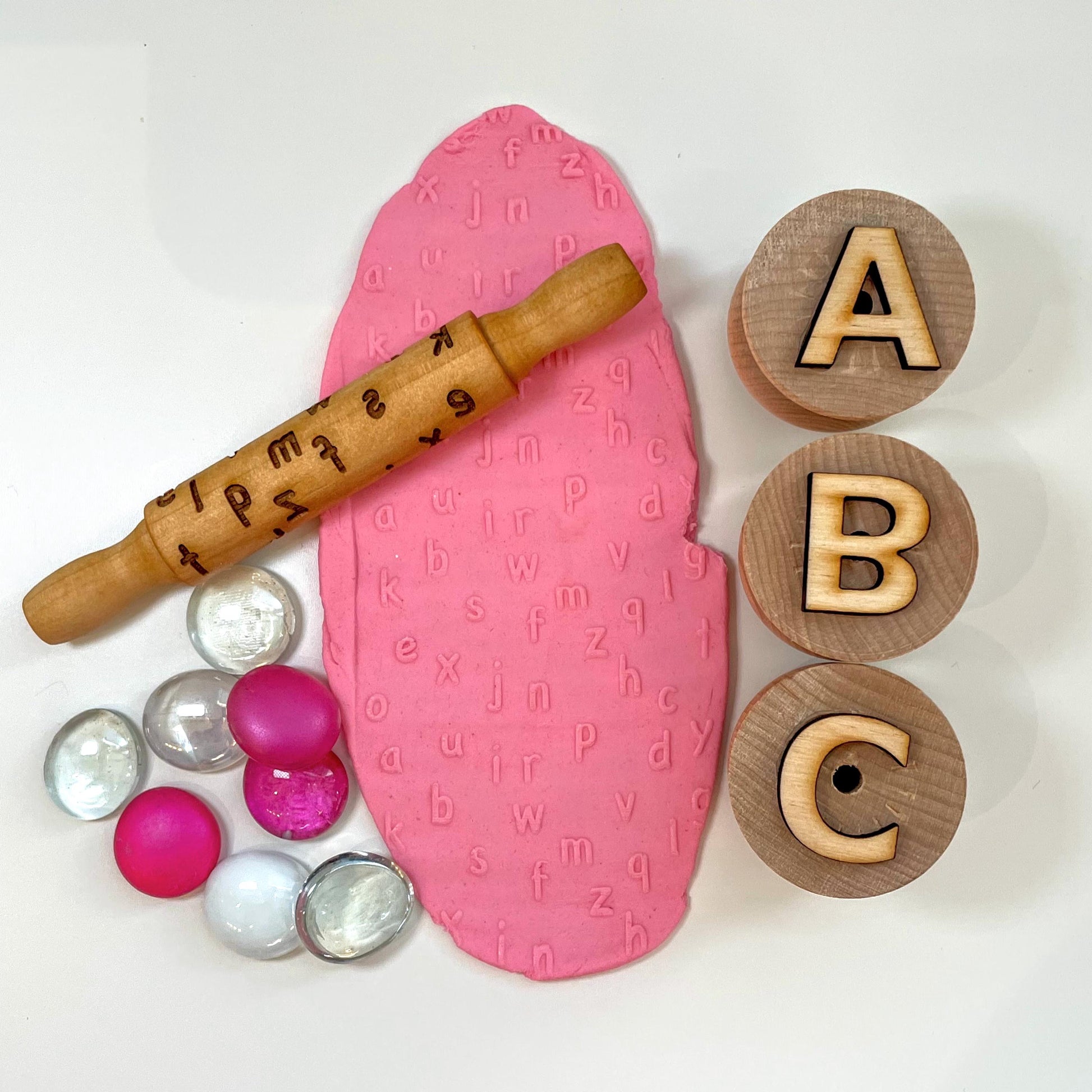 Educational Texture Rollers: Alphabet, Numbers, Shapes - Sensory Learning
