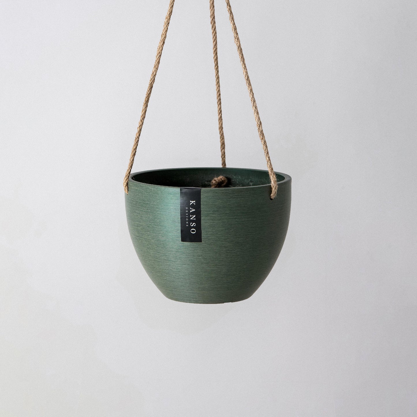 Hanging Planter Pot with Drainage Hole | Indoor Hanging Pots| 8" or 12" Succulent Plant Pot | Imitation Concrete Ceramic Hanging Planter Pot