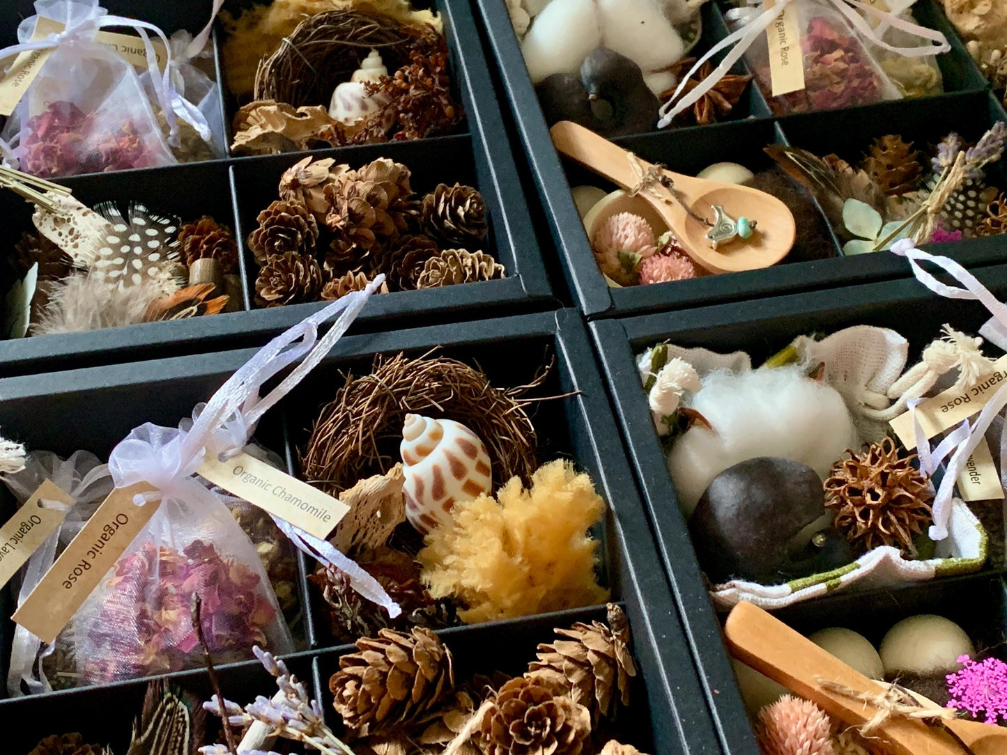 Kids Nature Sensory Crafting Boxes Montessori Waldorf Forest School Creative Play and Math