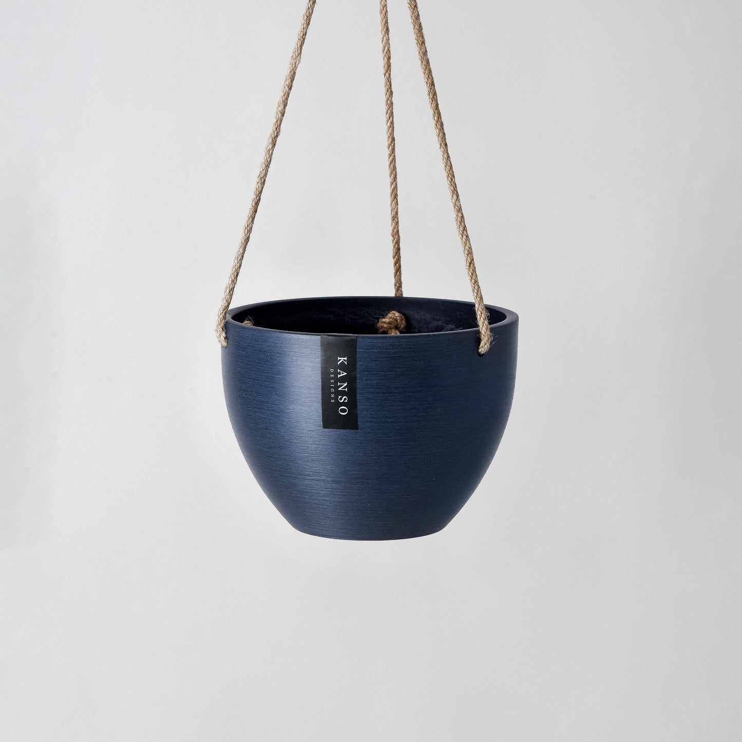 Hanging Planter Pot with Drainage Hole | Indoor Hanging Pots| 8" or 12" Succulent Plant Pot | Imitation Concrete Ceramic Hanging Planter Pot