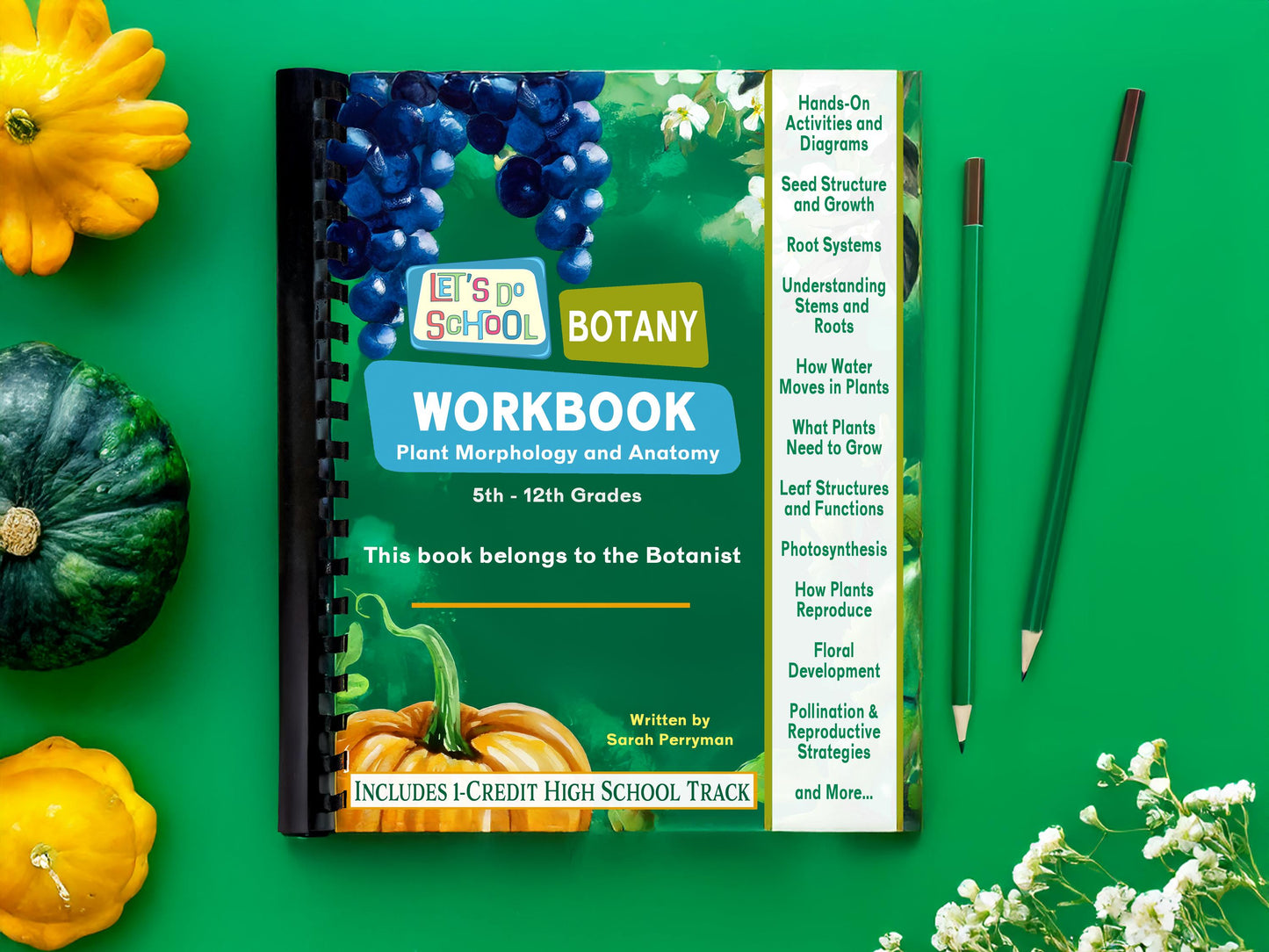 Botany Workbook for Homeschoolers - Grades 5β12 - Creative, Credit-Worthy Plant Science - Homeschool Middle School - Neurodivergent Friendly